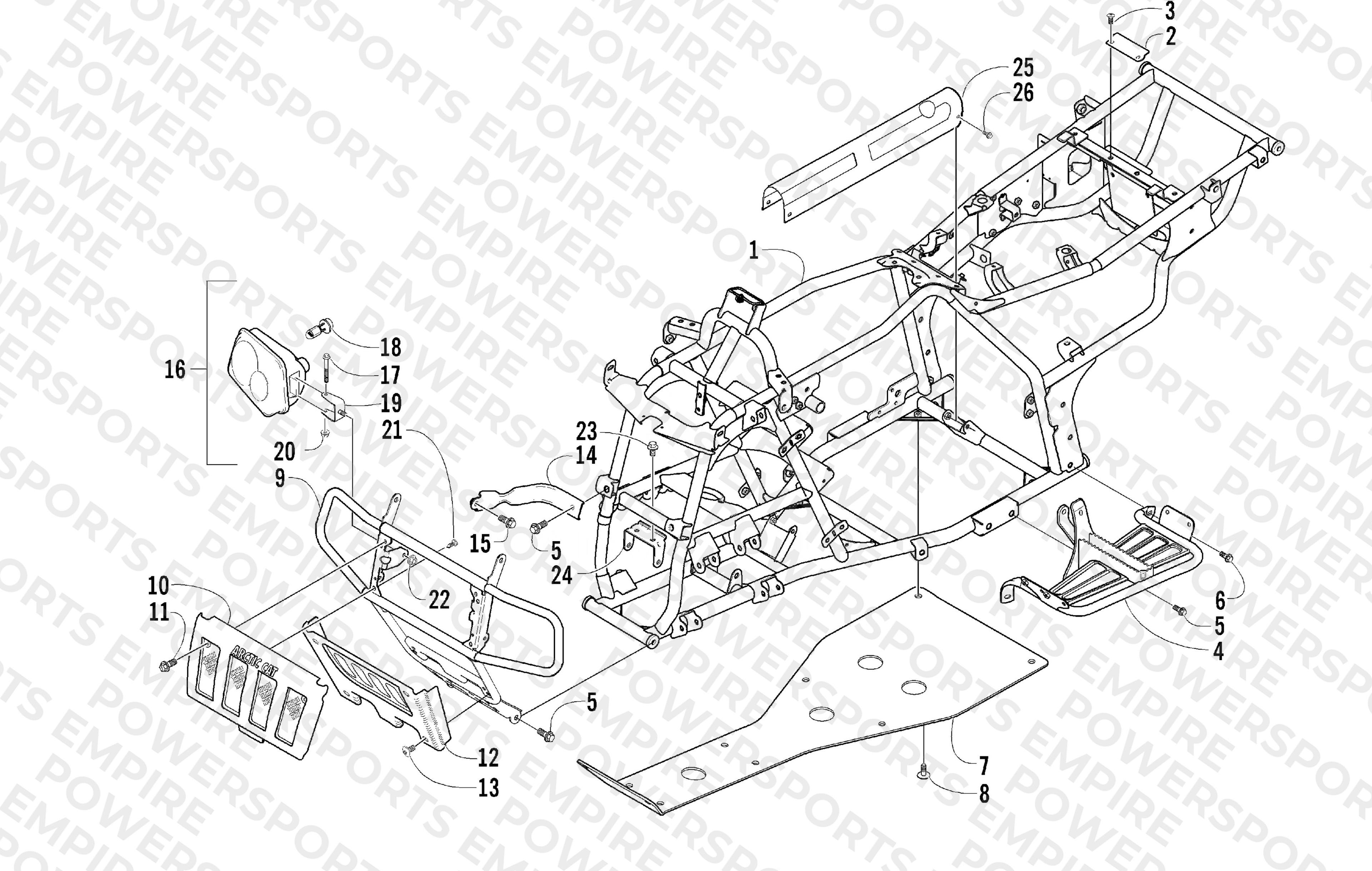 FRAME AND RELATED PARTS