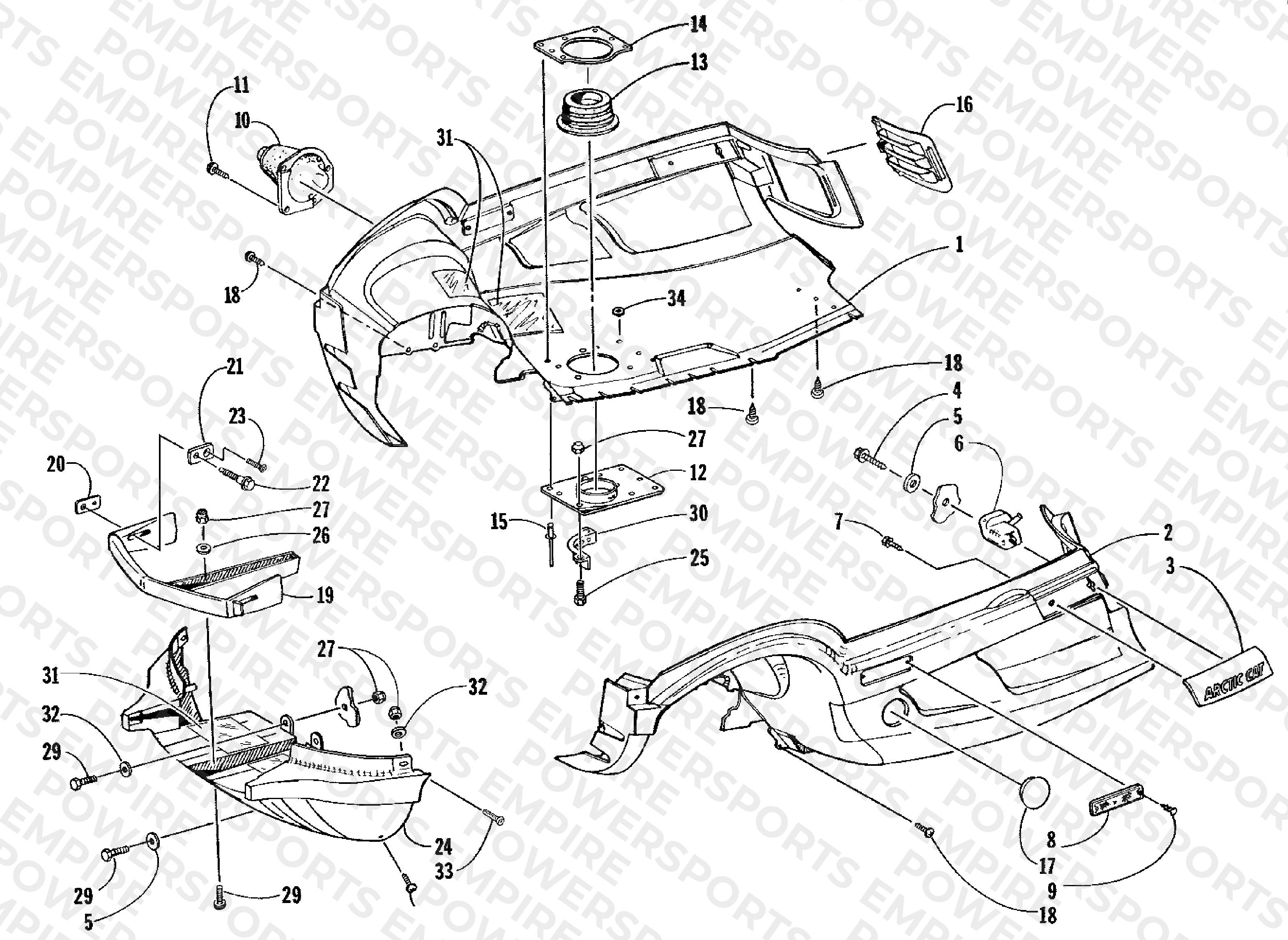 BELLY PAN AND FRONT BUMPER ASSEMBLY