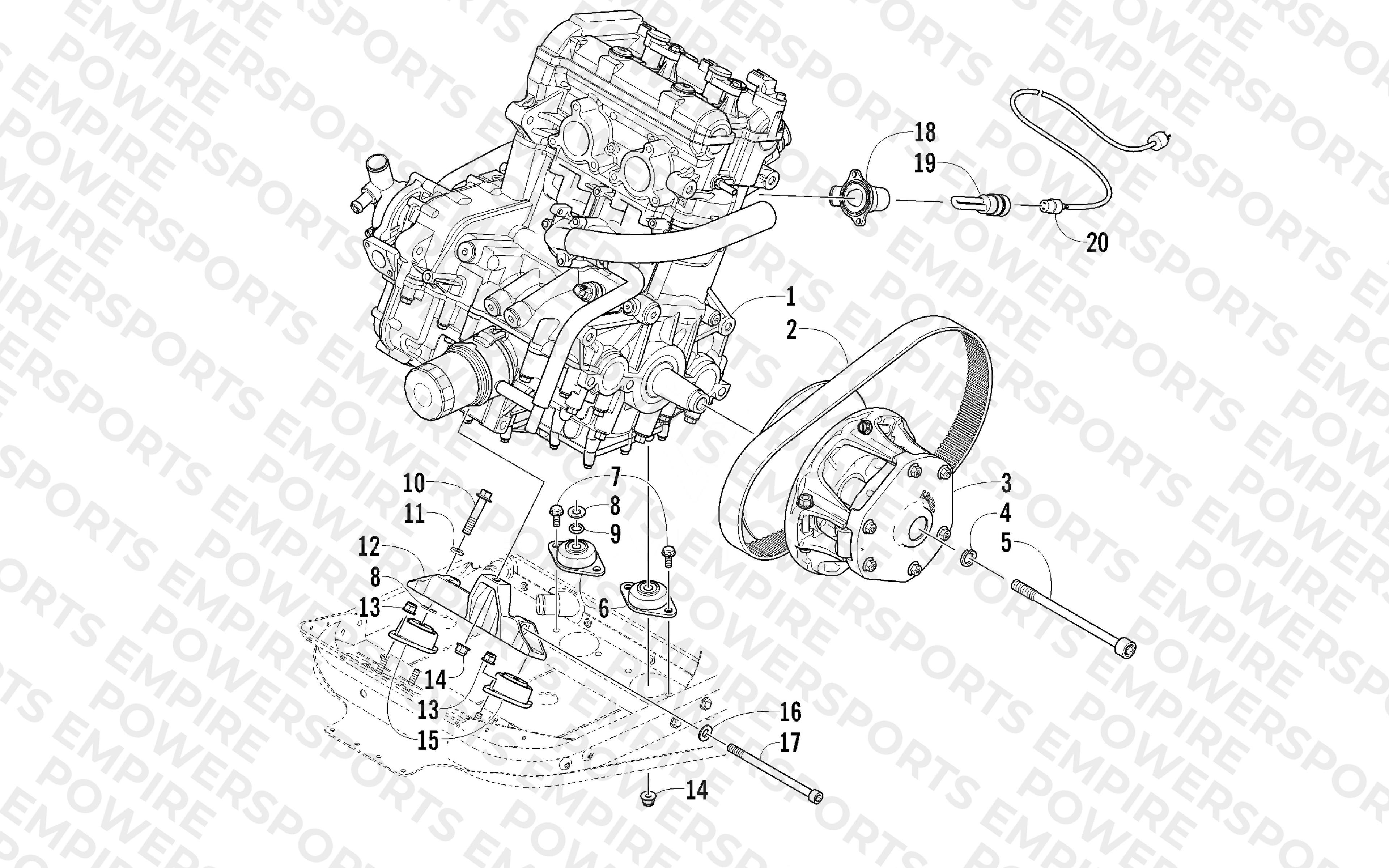 ENGINE AND RELATED PARTS