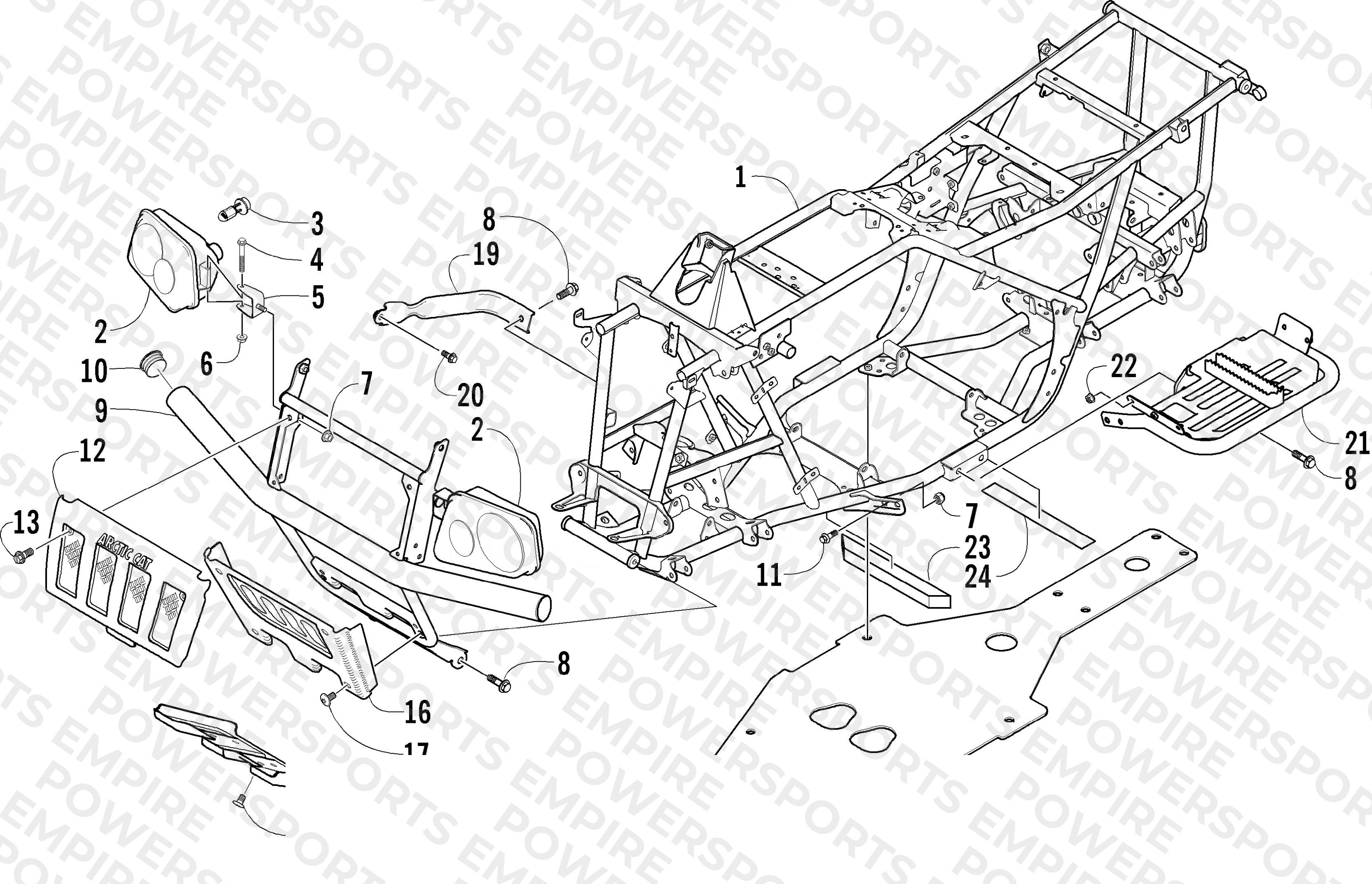 FRAME AND RELATED PARTS