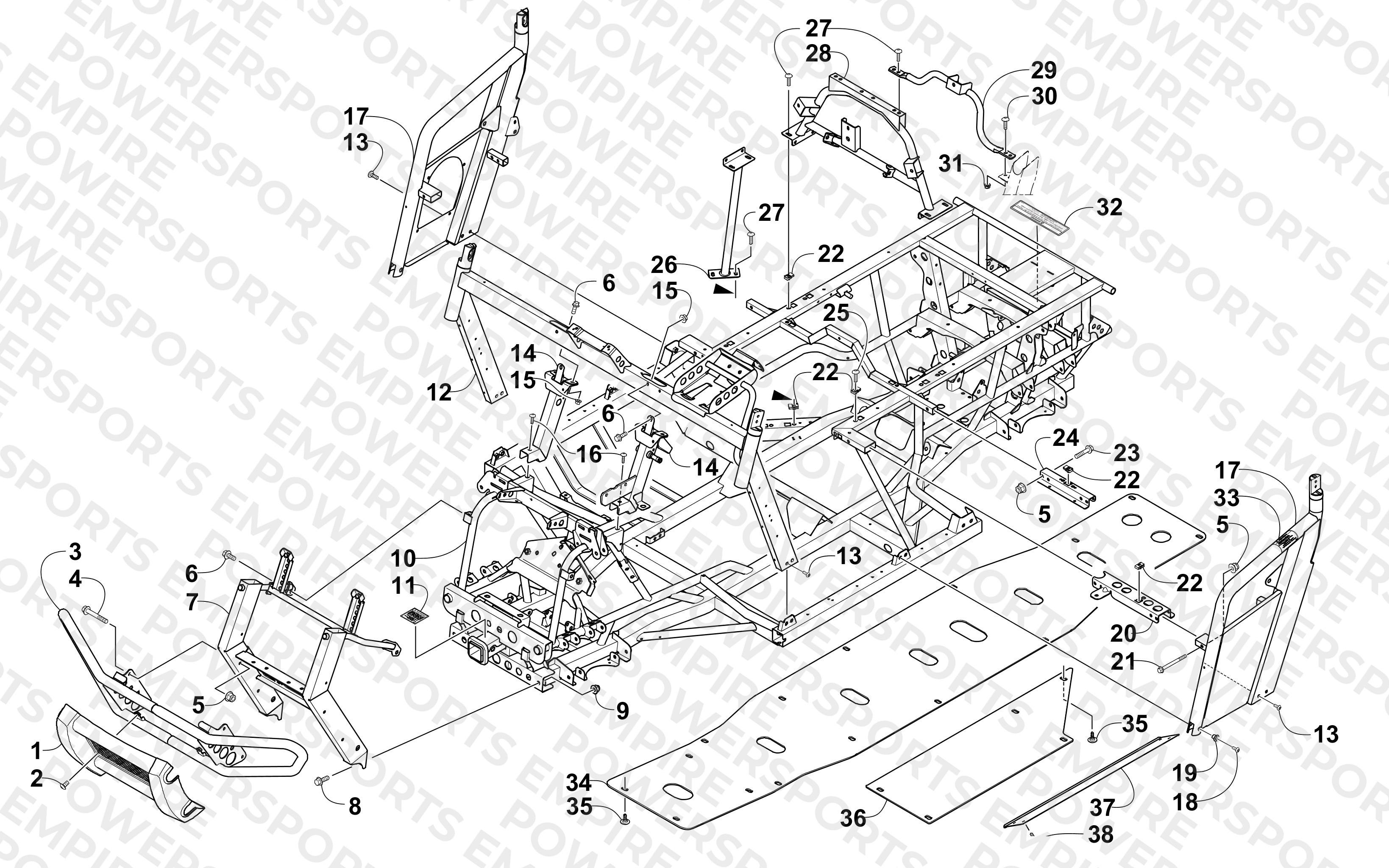 FRAME AND RELATED PARTS