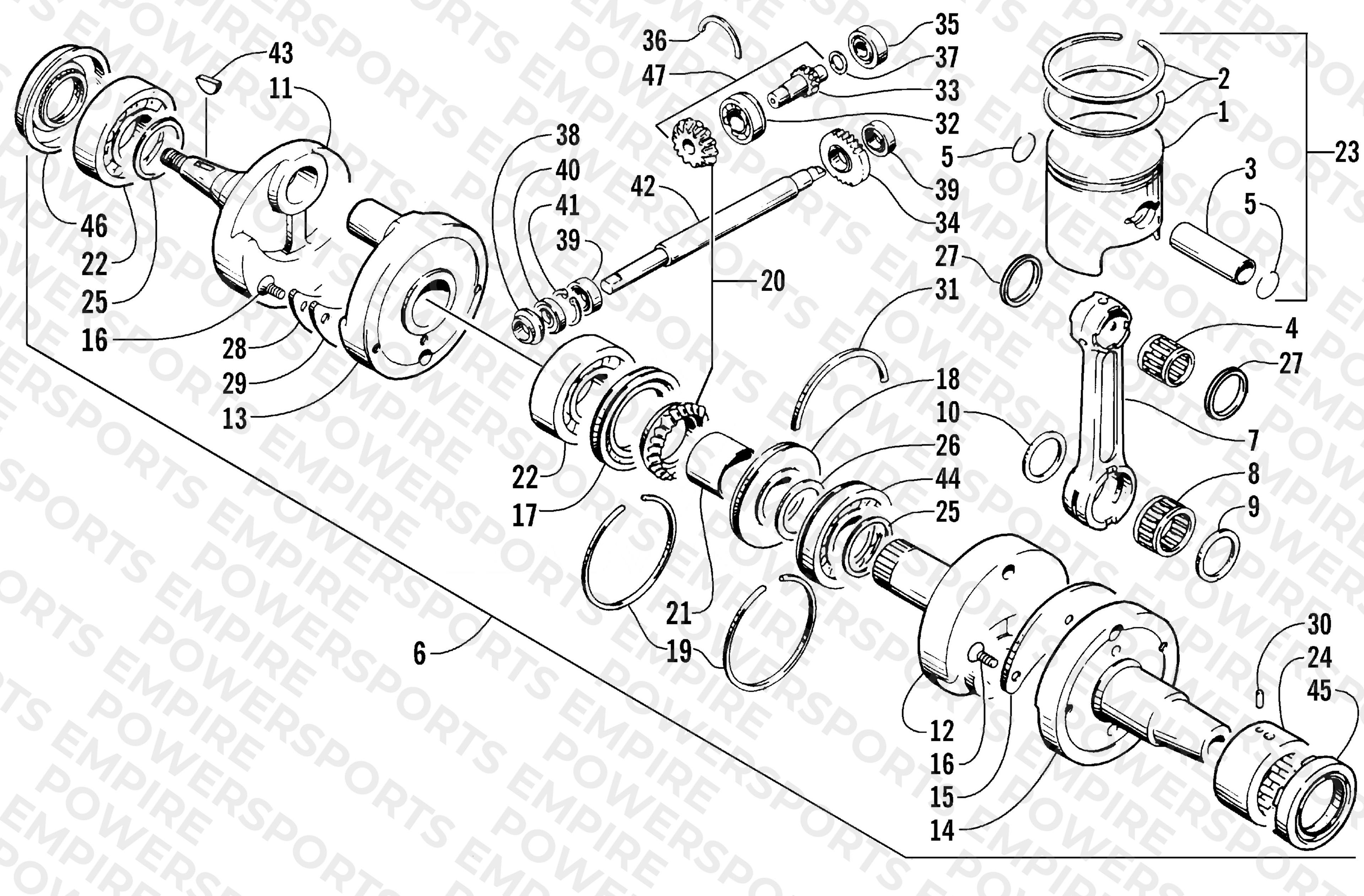 PISTON AND CRANKSHAFT