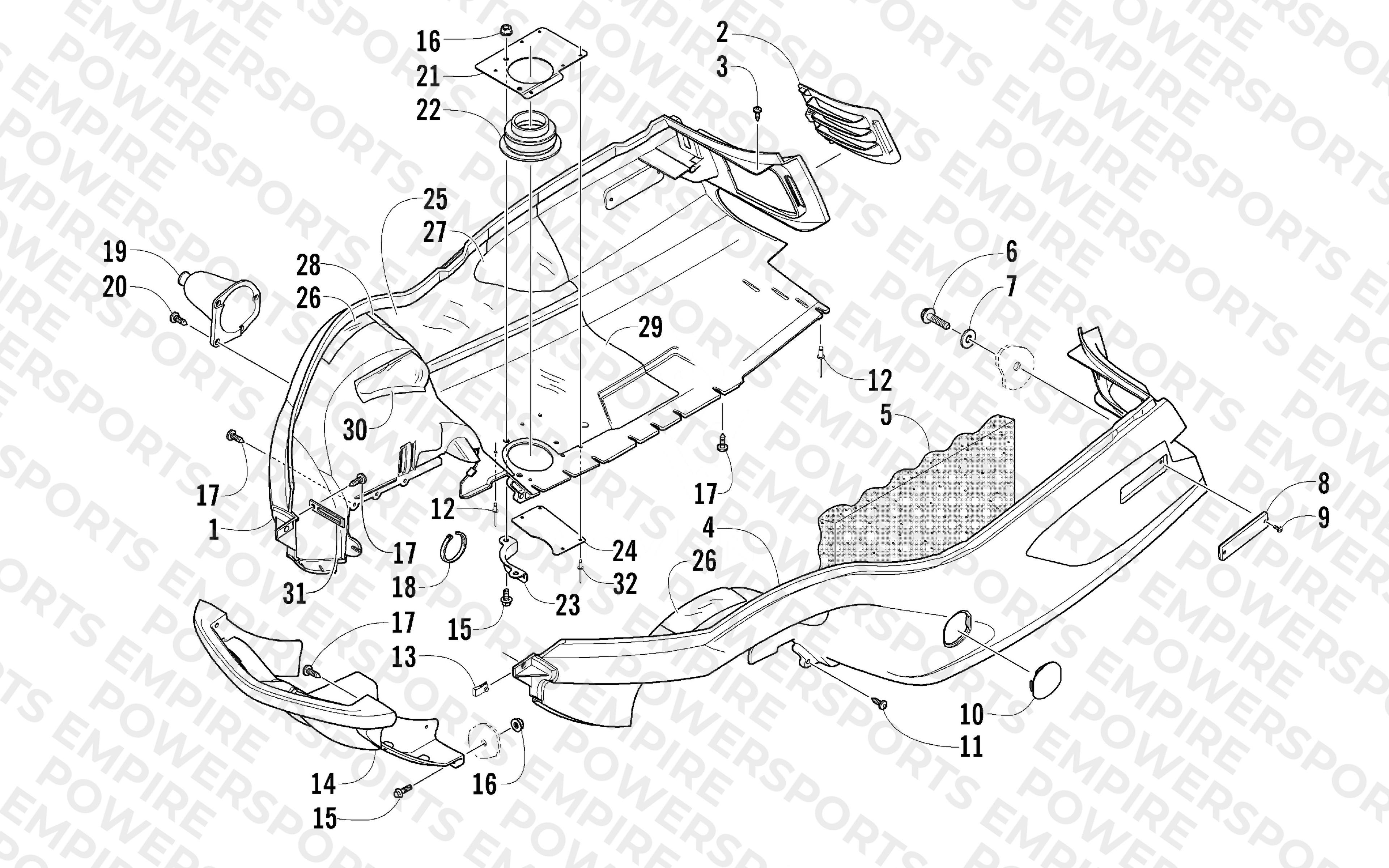 BELLY PAN AND FRONT BUMPER ASSEMBLY