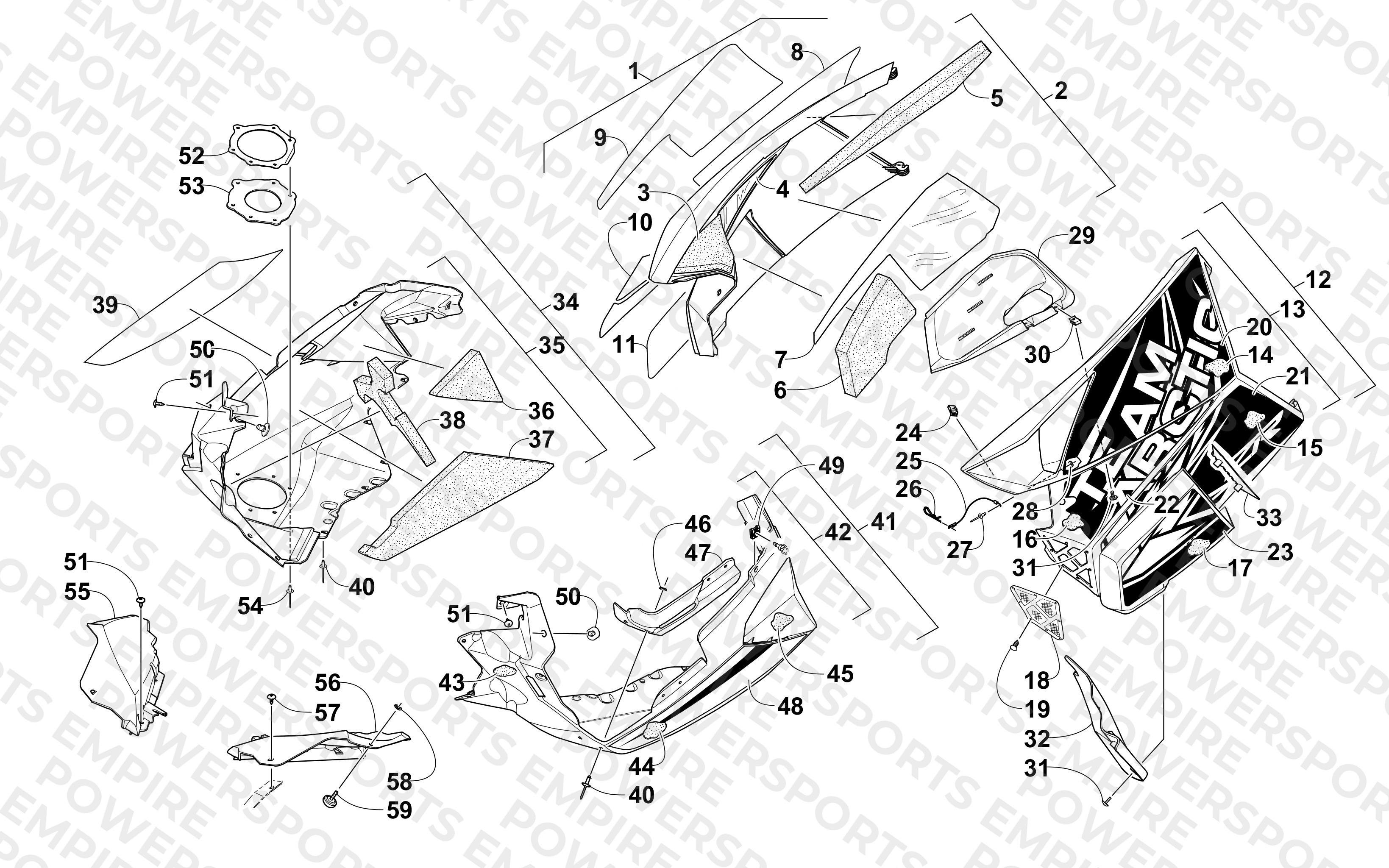 SKID PLATE AND SIDE PANEL ASSEMBLY