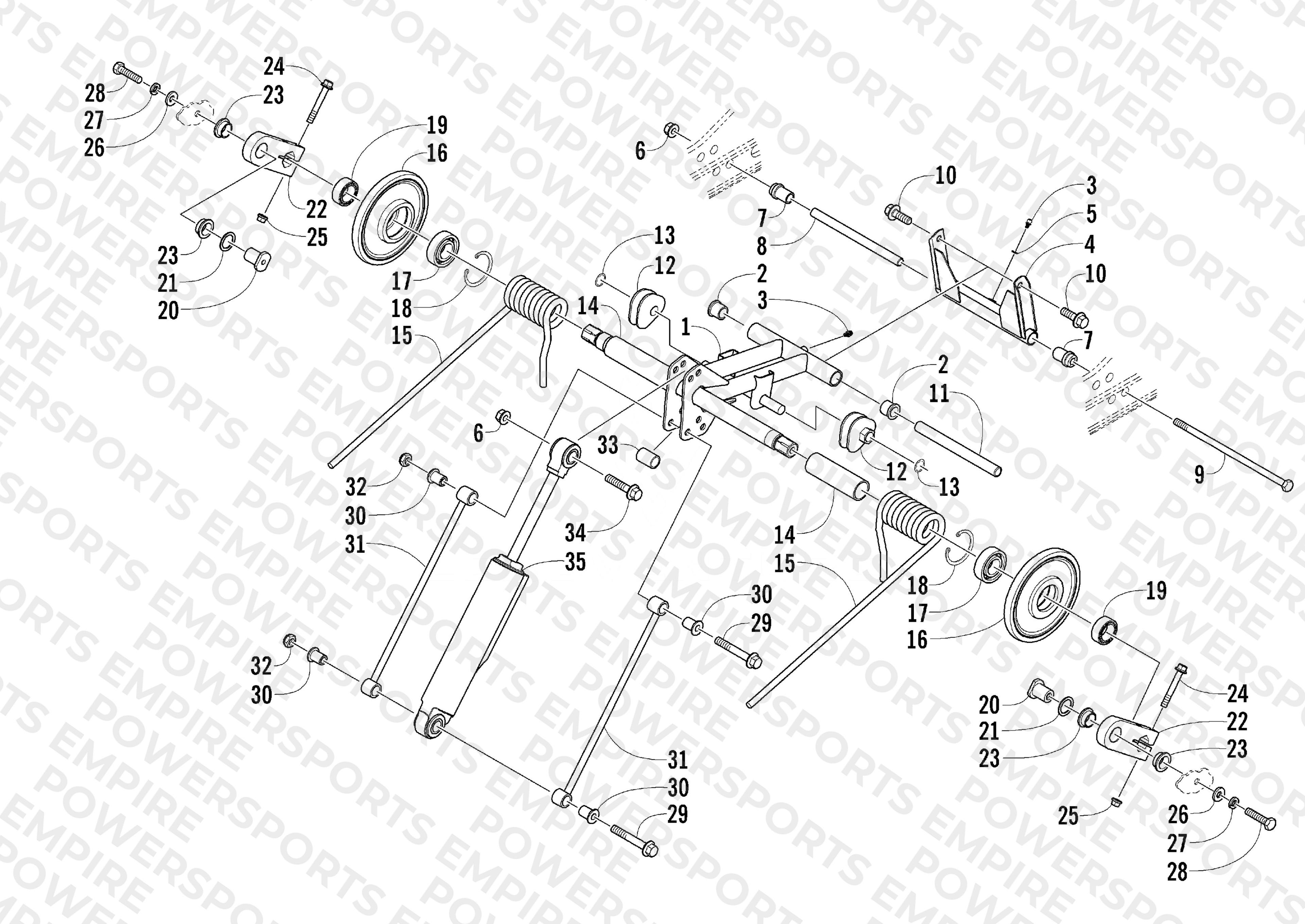 REAR SUSPENSION REAR ARM ASSEMBLY