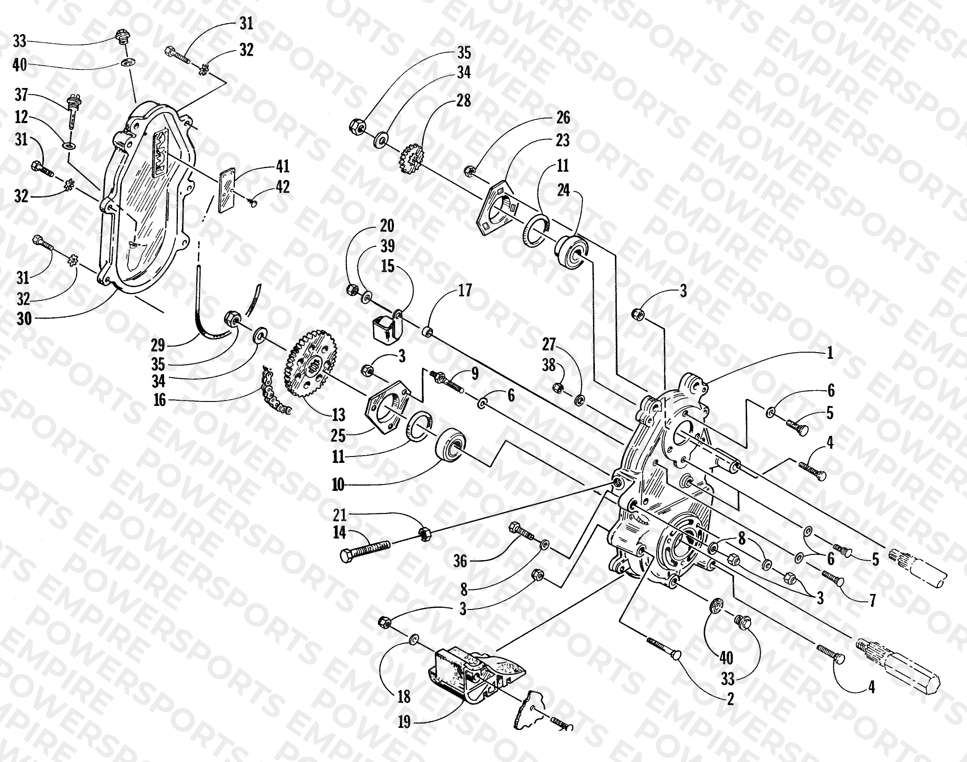 DRIVE/DROPCASE ASSEMBLY