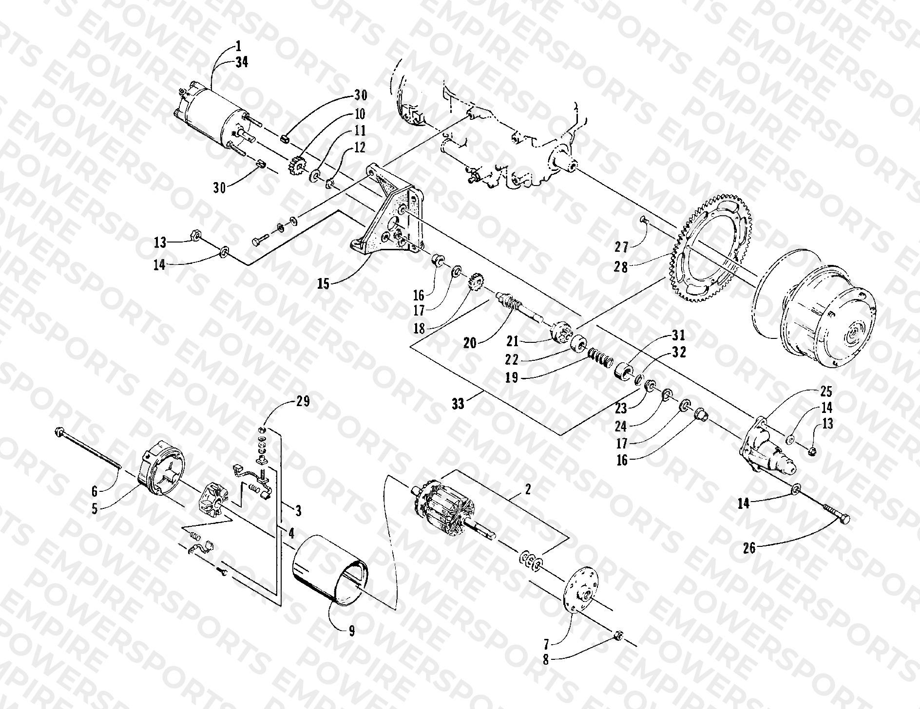 ELECTRIC START - STARTER MOTOR