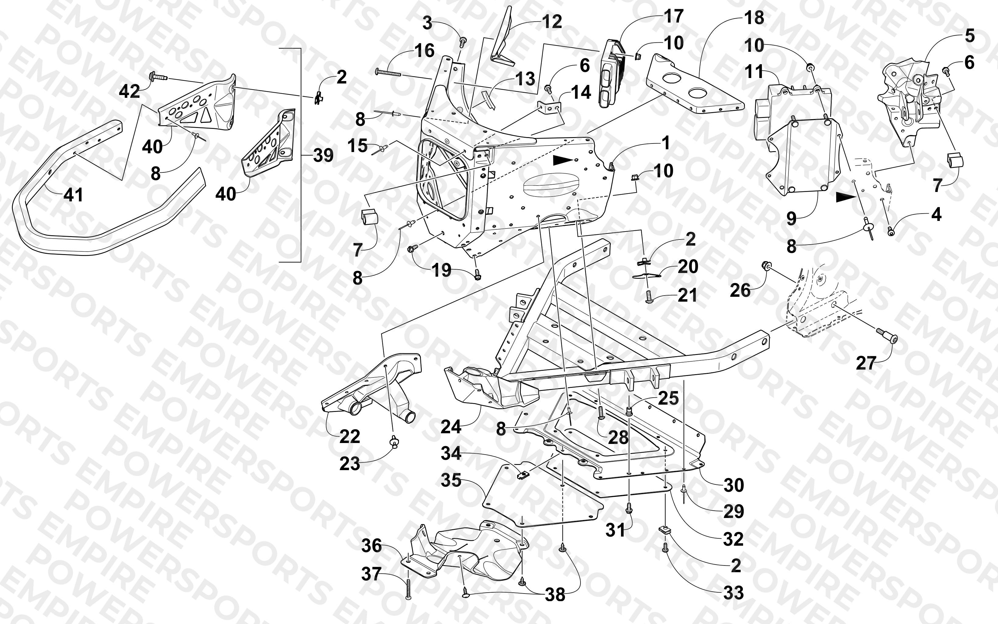 FRONT BUMPER AND FRAME ASSEMBLY