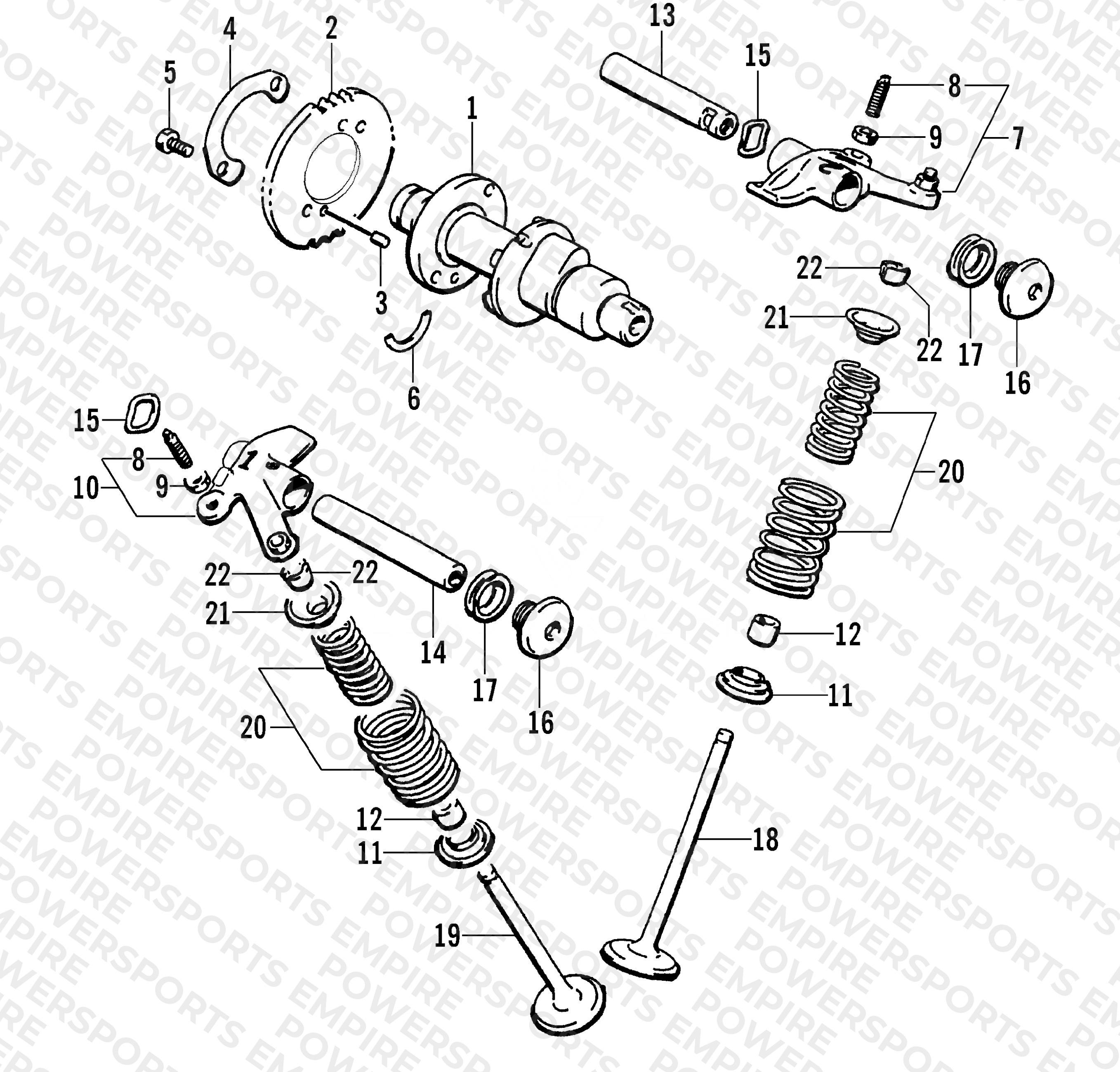 CAMSHAFT/VALVE ASSEMBLY