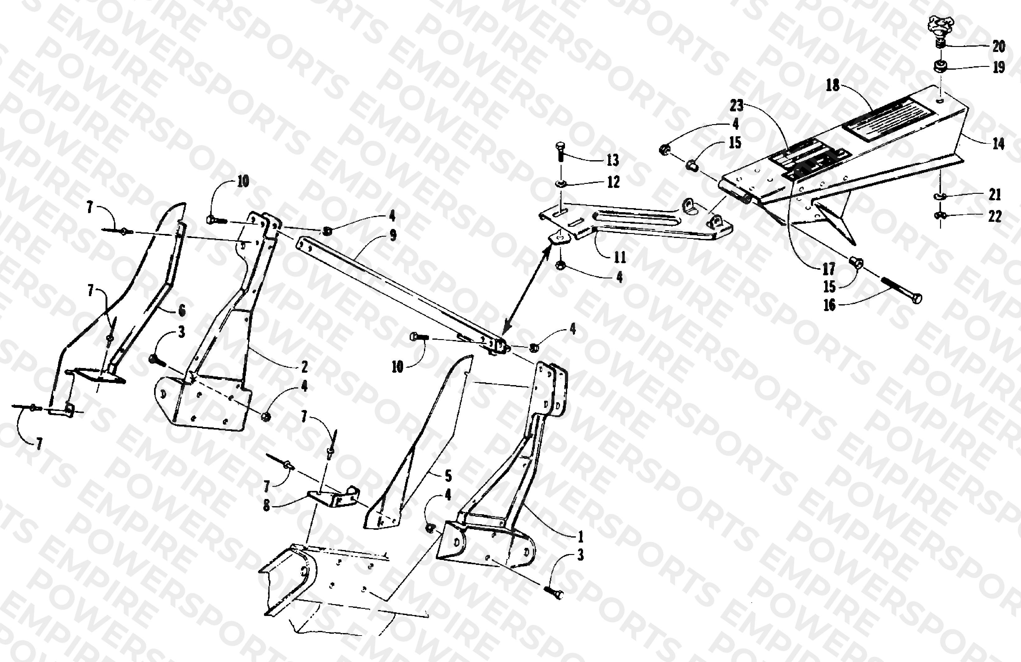 FRONT SUSPENSION BRACKETS & CLUTCH SHIELD