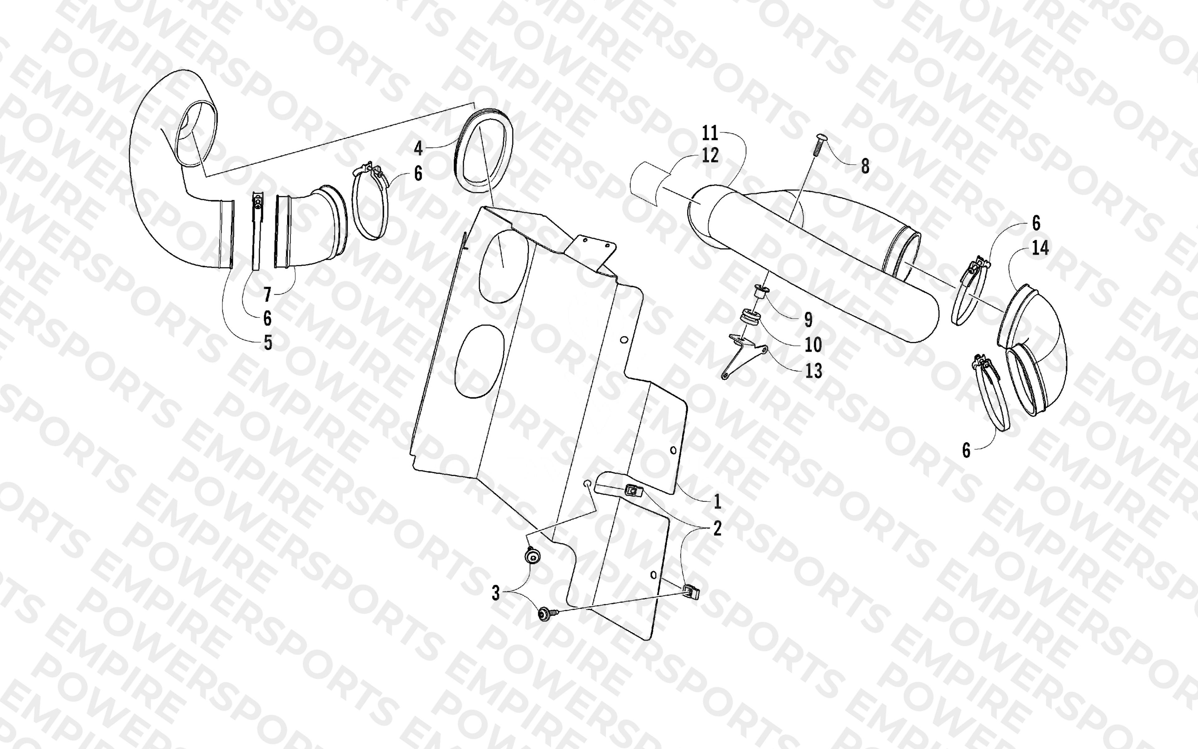 CASE/BELT COOLING ASSEMBLY