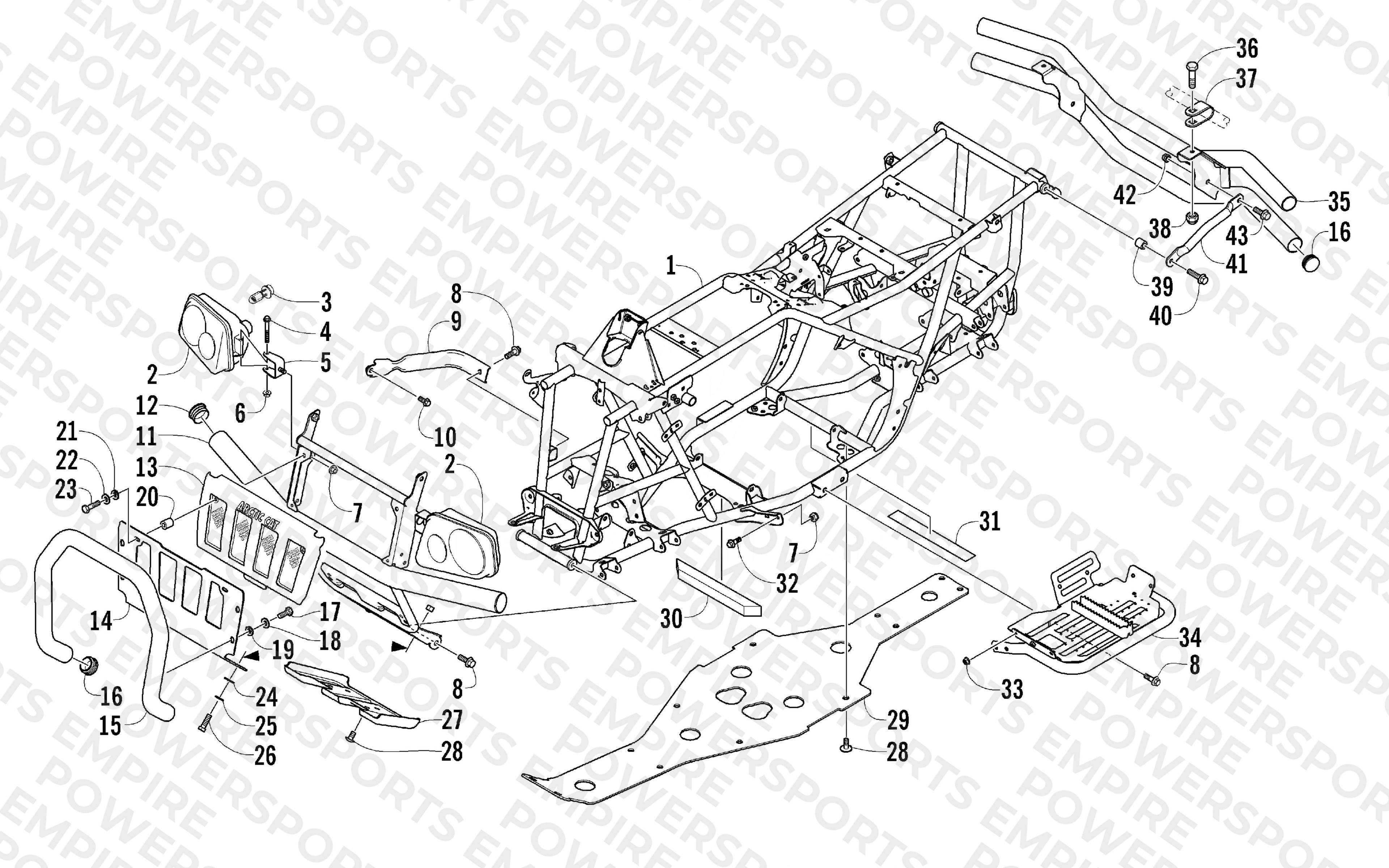 FRAME AND RELATED PARTS