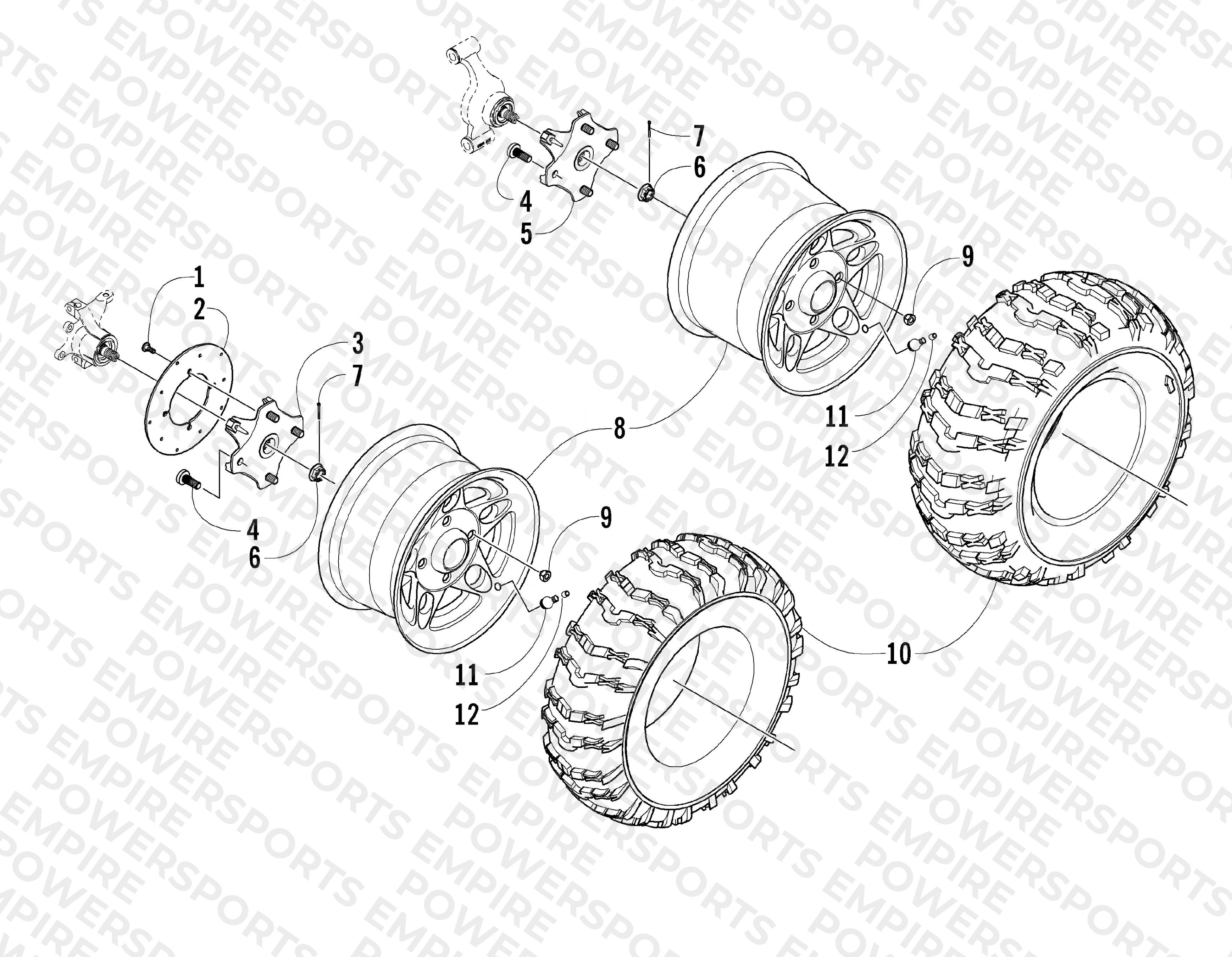 WHEEL AND TIRE ASSEMBLY