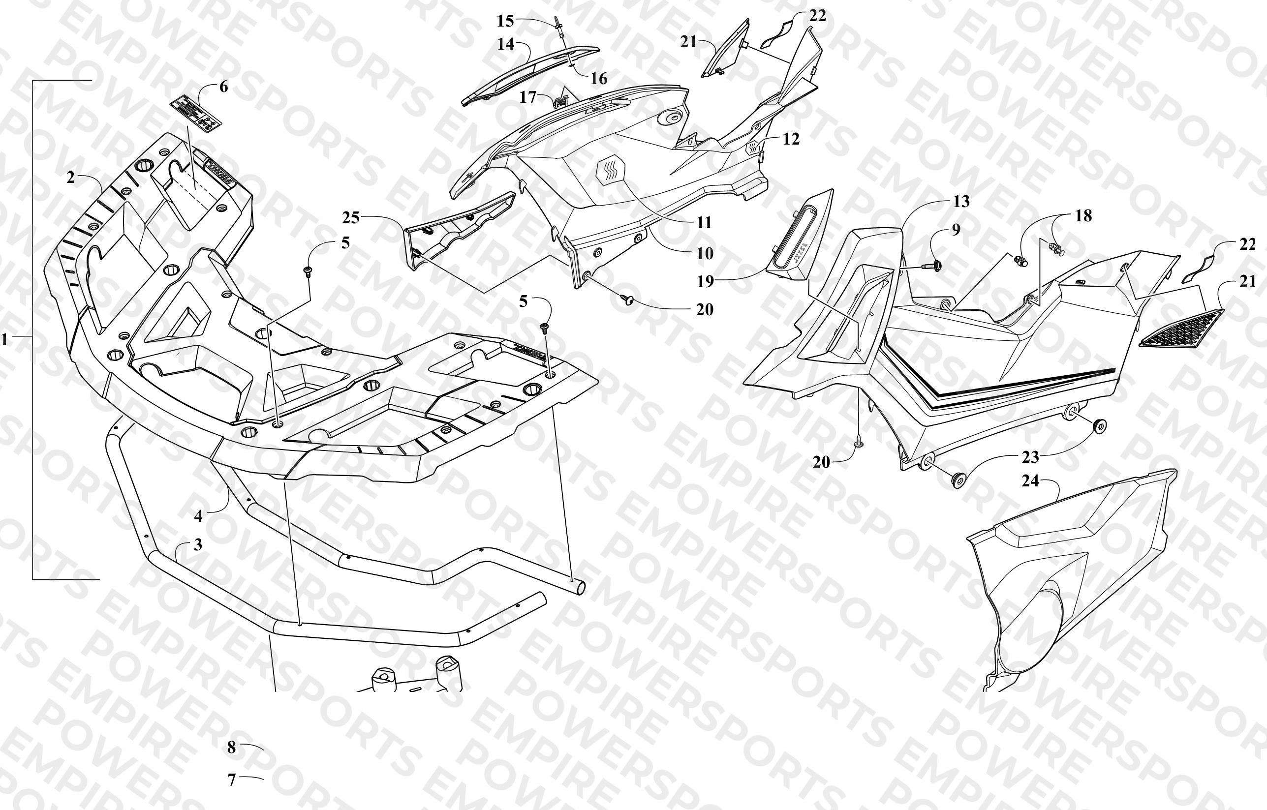 FRONT RACK AND SIDE PANEL ASSEMBLIES