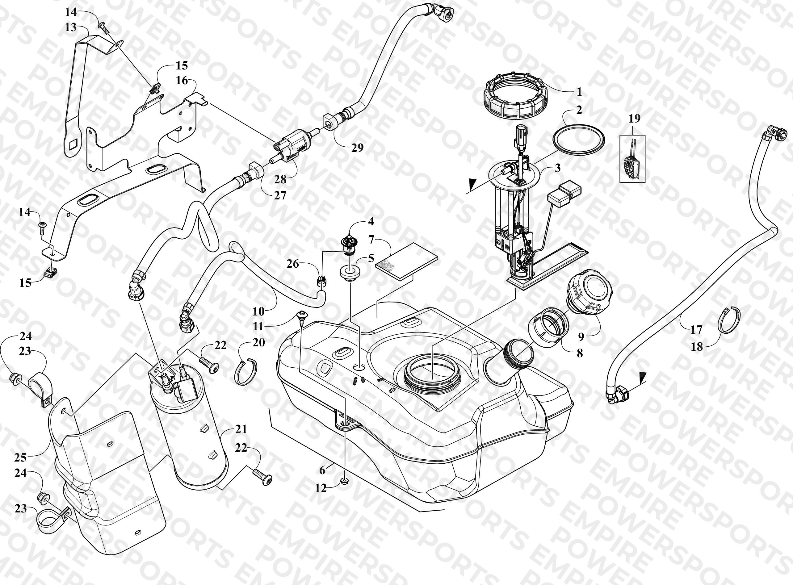 GAS TANK ASSEMBLY/FUEL VAPOR RECOVERY