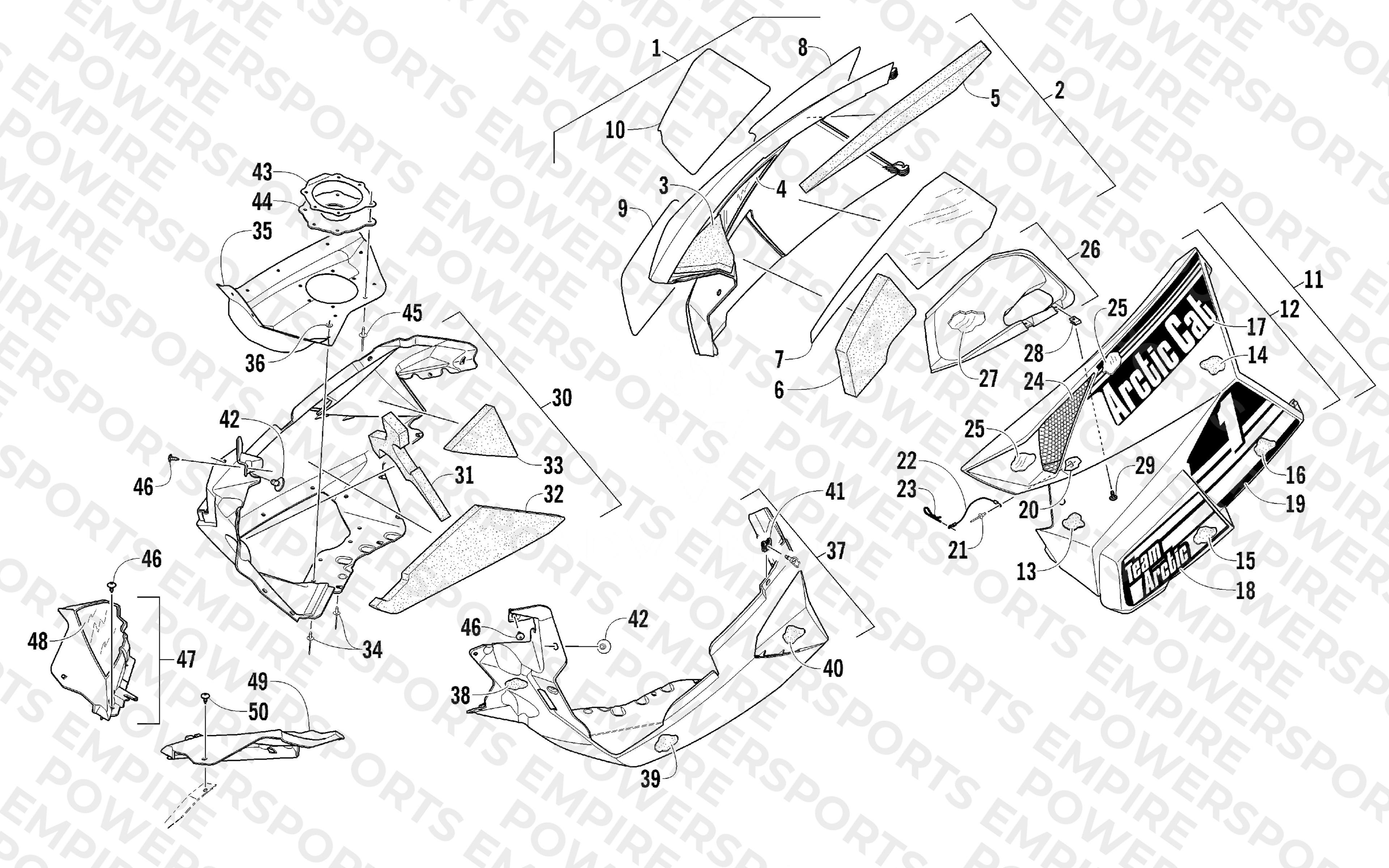 SKID PLATE AND SIDE PANEL ASSEMBLY