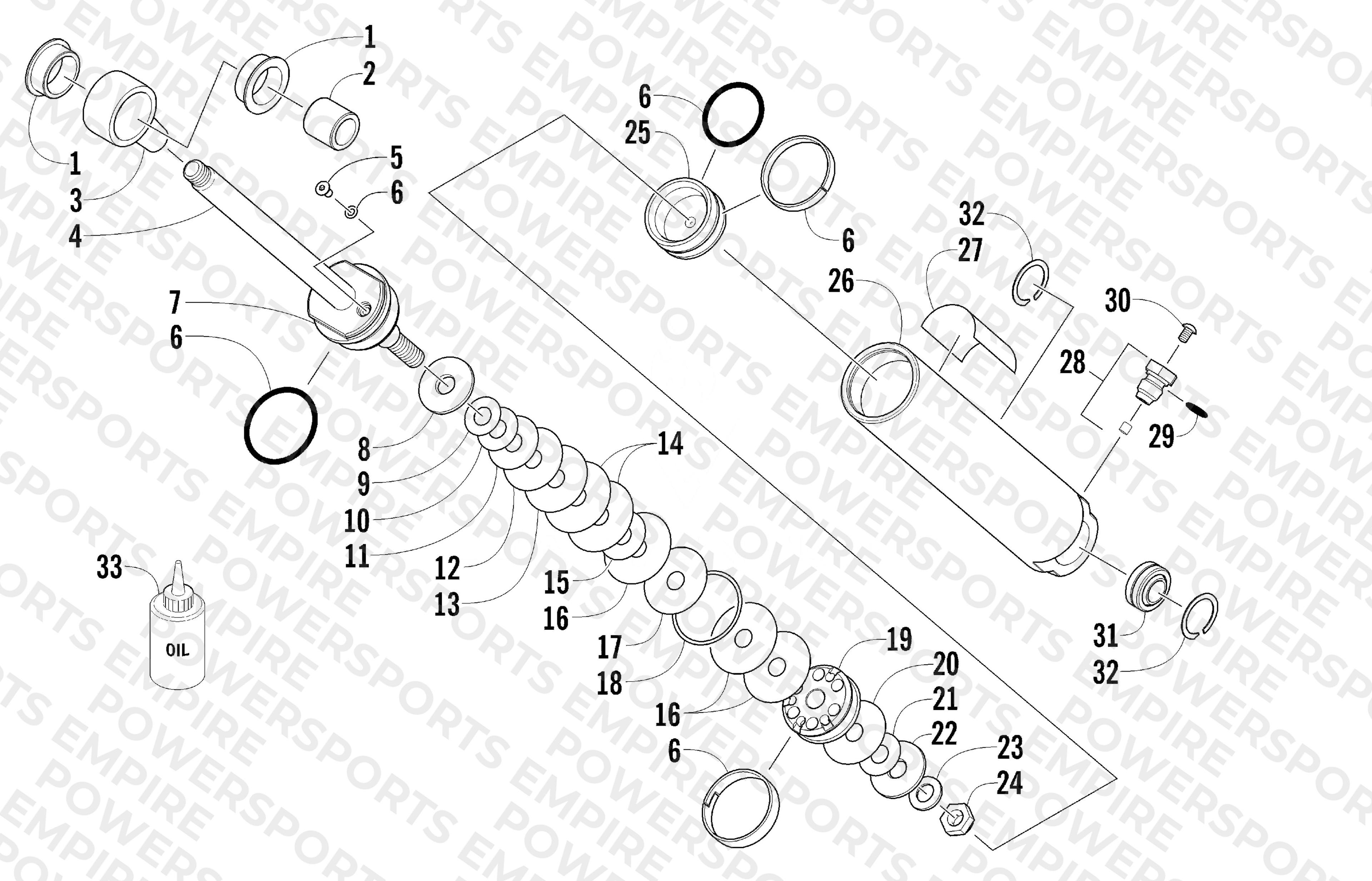 REAR SUSPENSION REAR ARM SHOCK ABSORBER