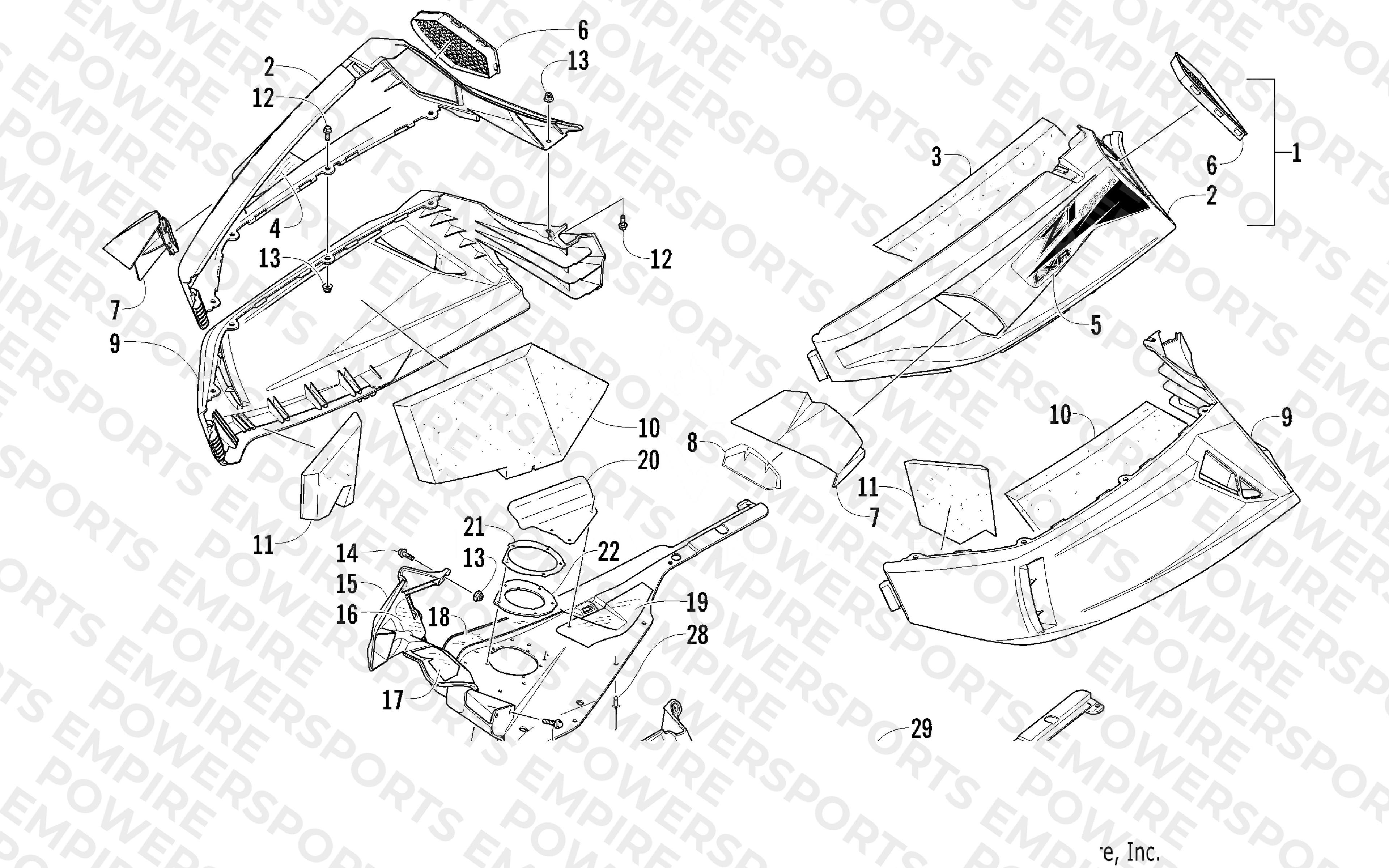 SKID PLATE AND SIDE PANEL ASSEMBLY