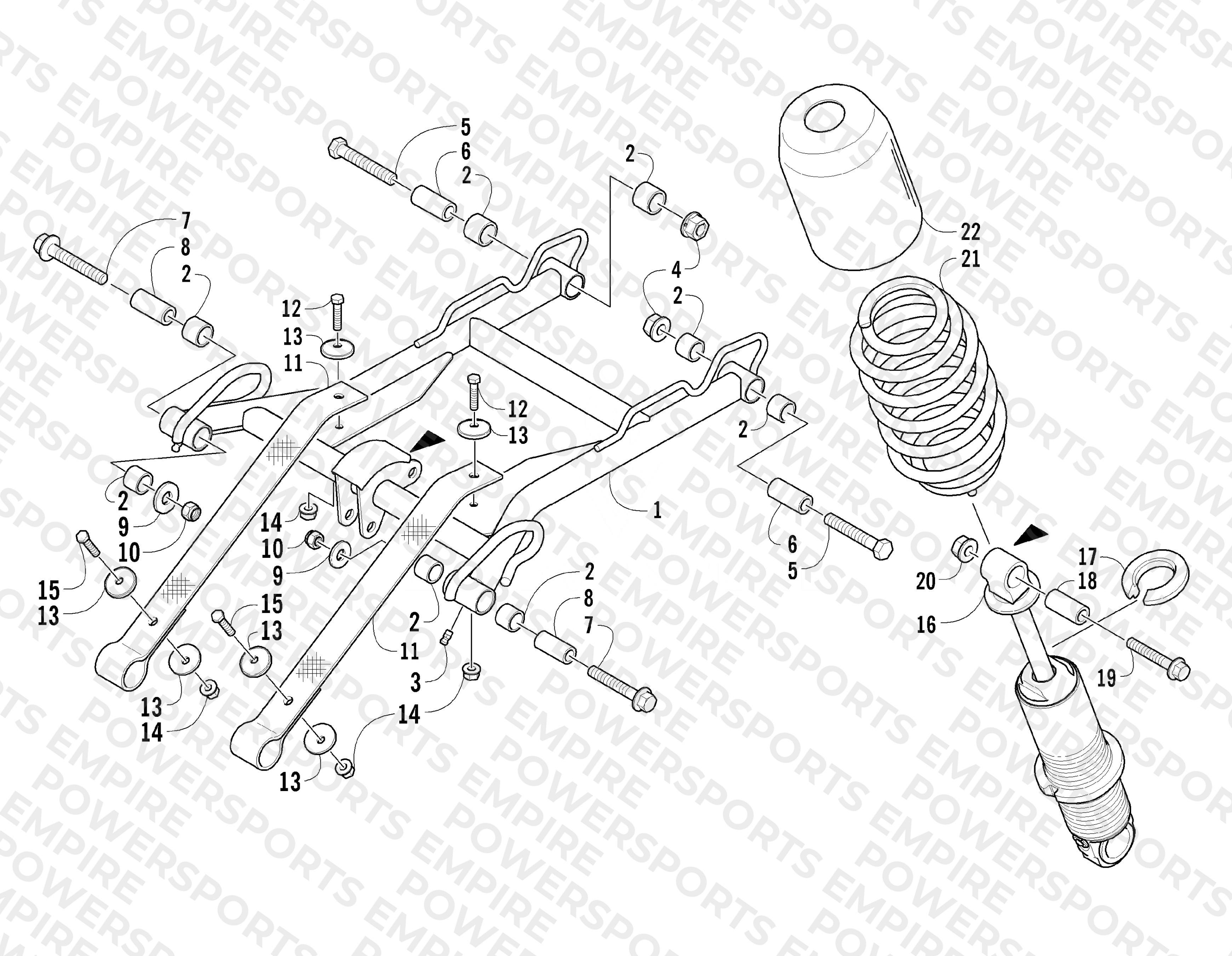 REAR SUSPENSION FRONT ARM ASSEMBLY