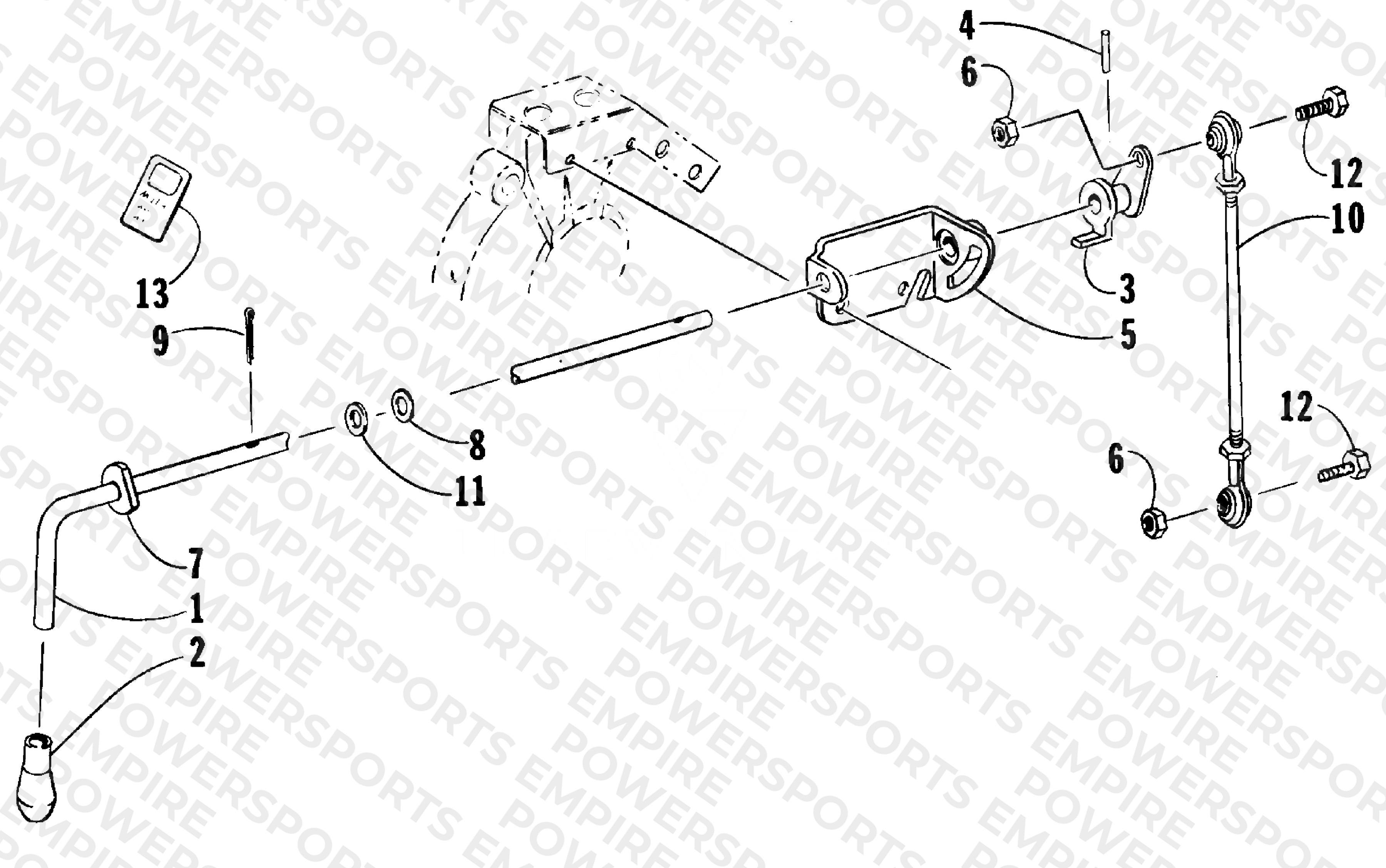 REVERSE SHIFT LEVER ASSEMBLY