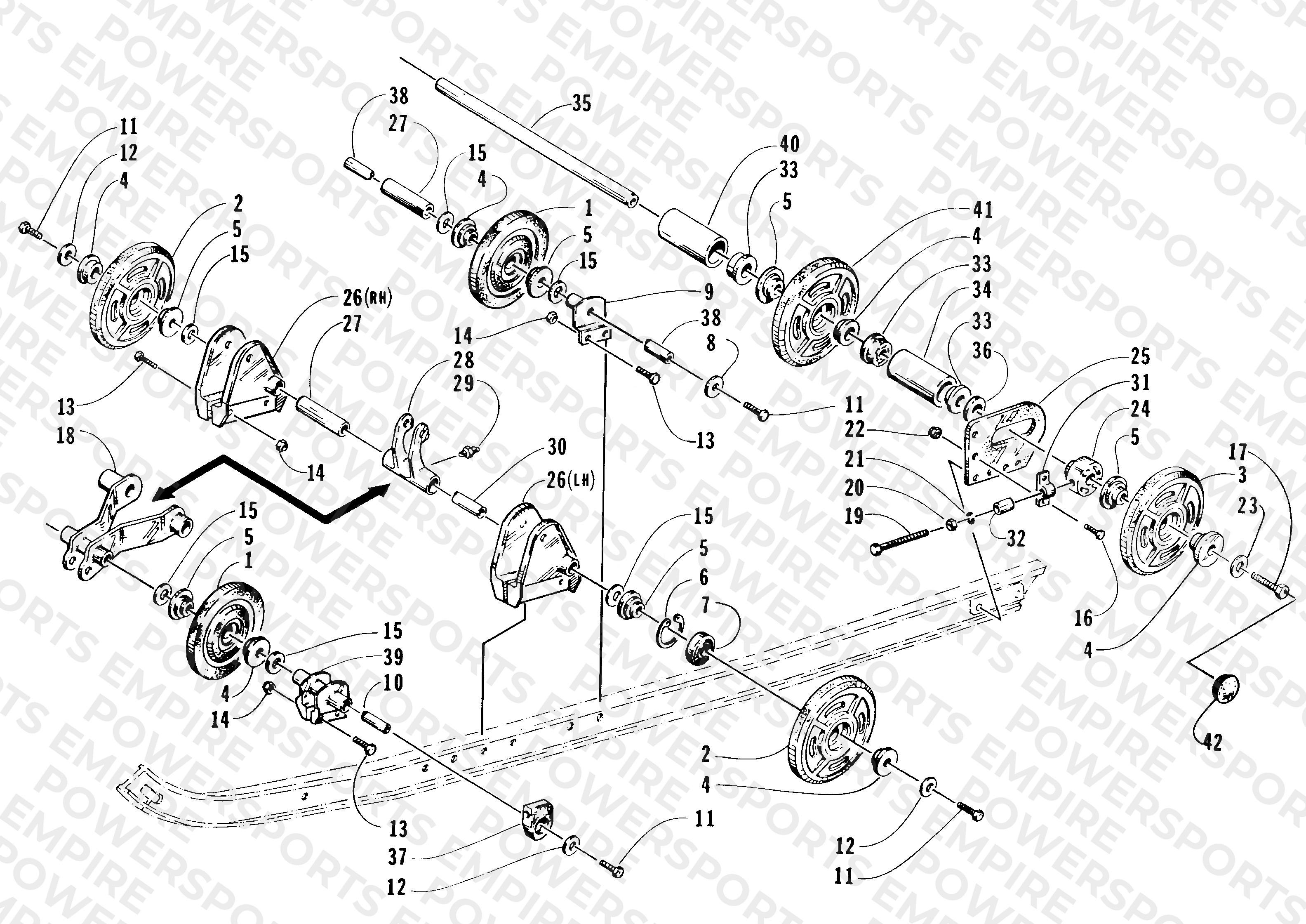 REAR SUSPENSION AXLE ASSEMBLY