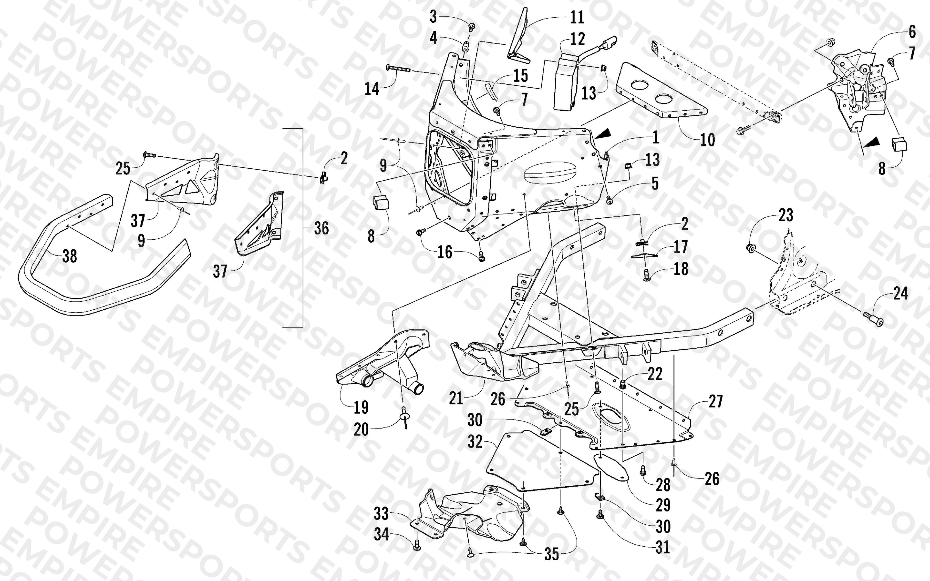 FRONT BUMPER AND FRAME ASSEMBLY