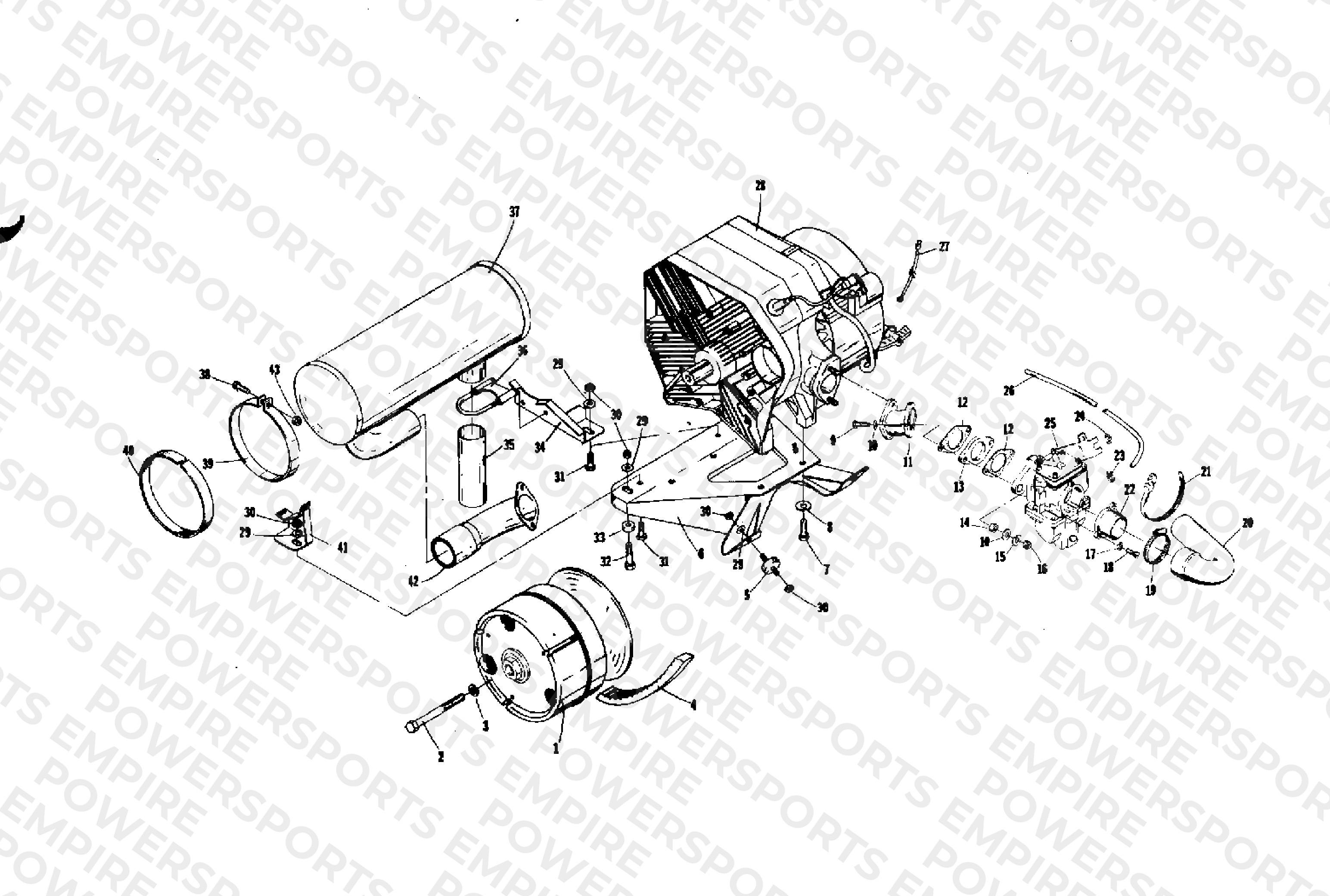 ENGINE AND RELATED PARTS