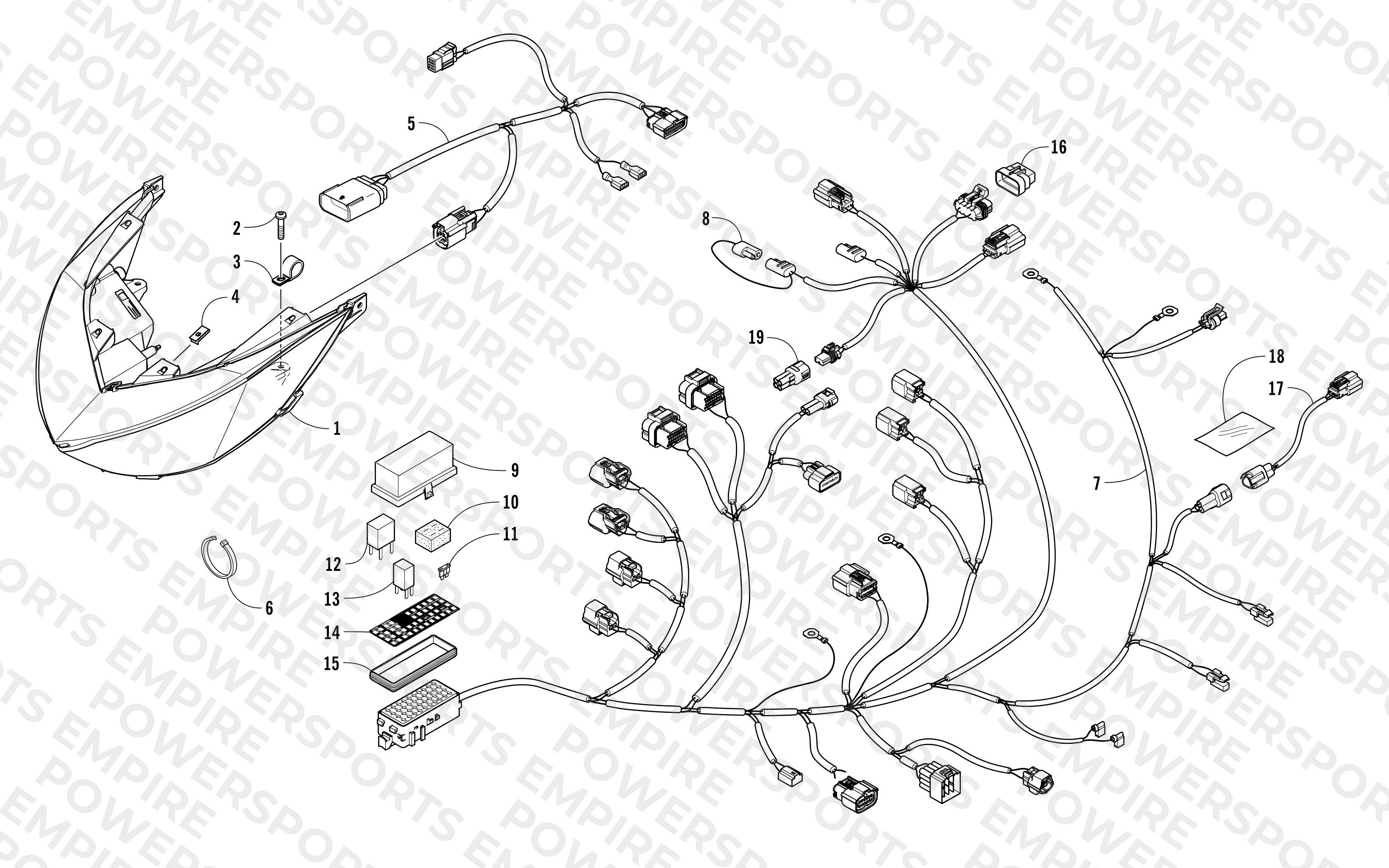 HEADLIGHT AND WIRING ASSEMBLIES
