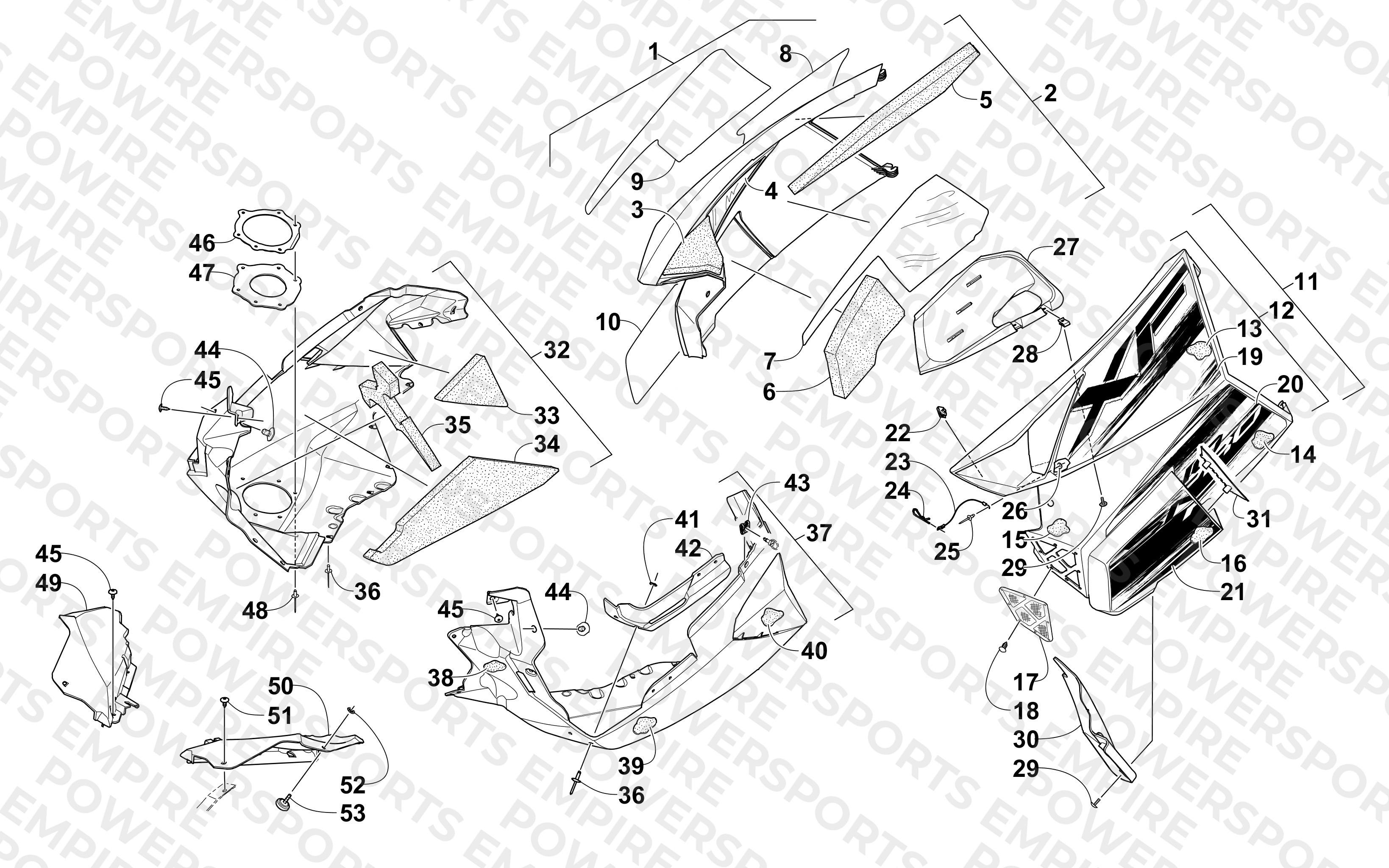 SKID PLATE AND SIDE PANEL ASSEMBLY