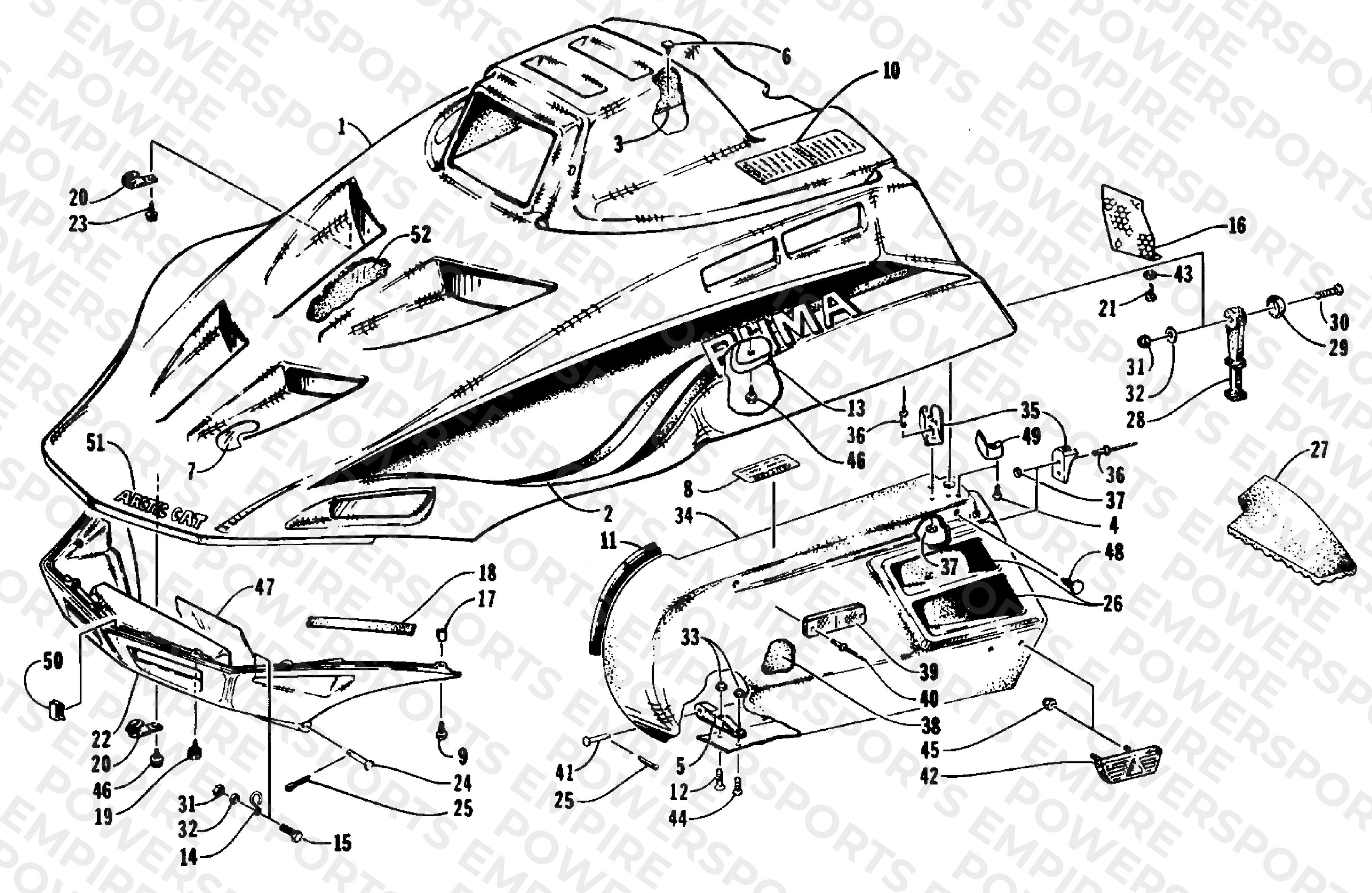 HOOD AND SIDE PODS