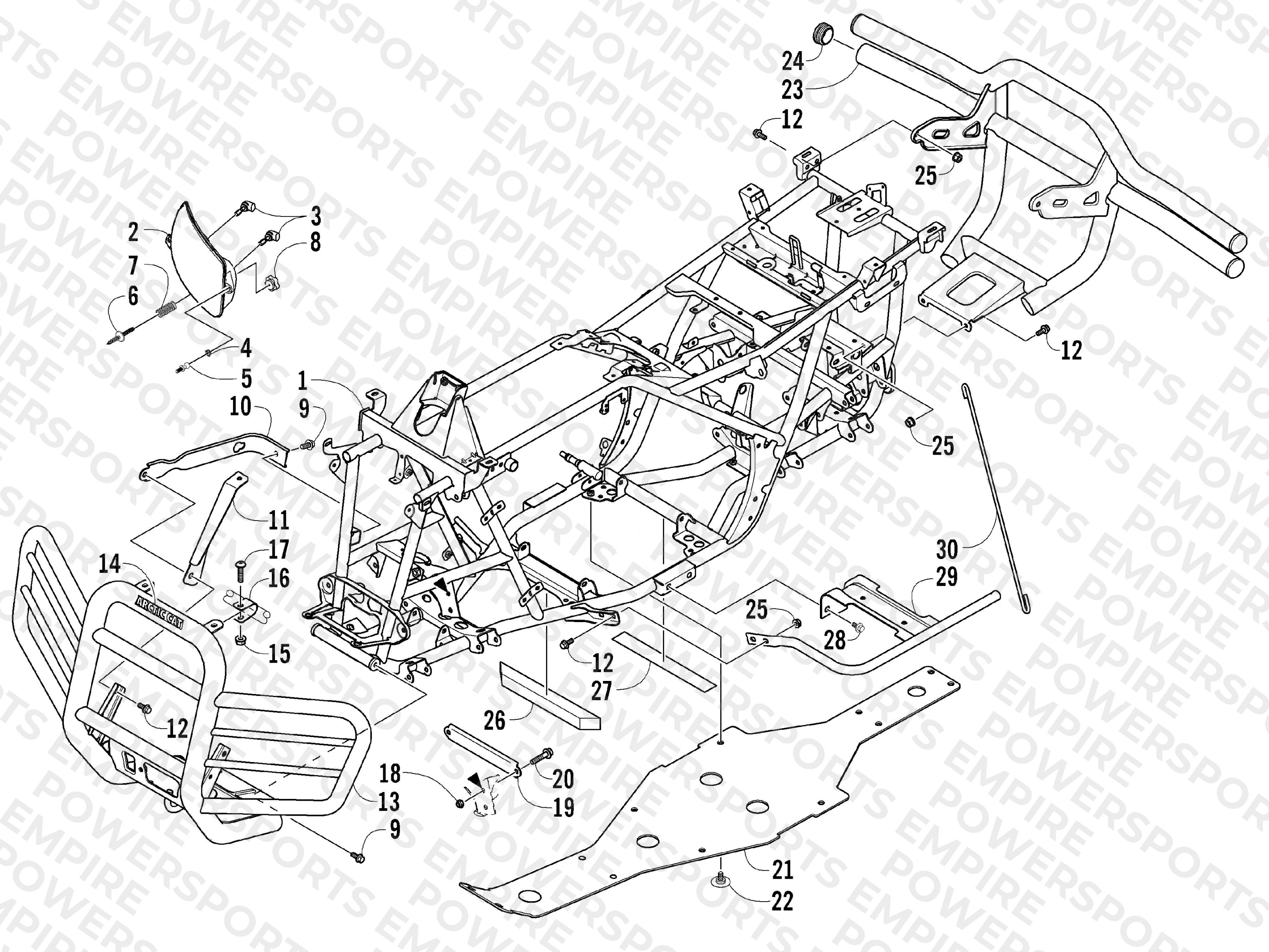 FRAME AND RELATED PARTS