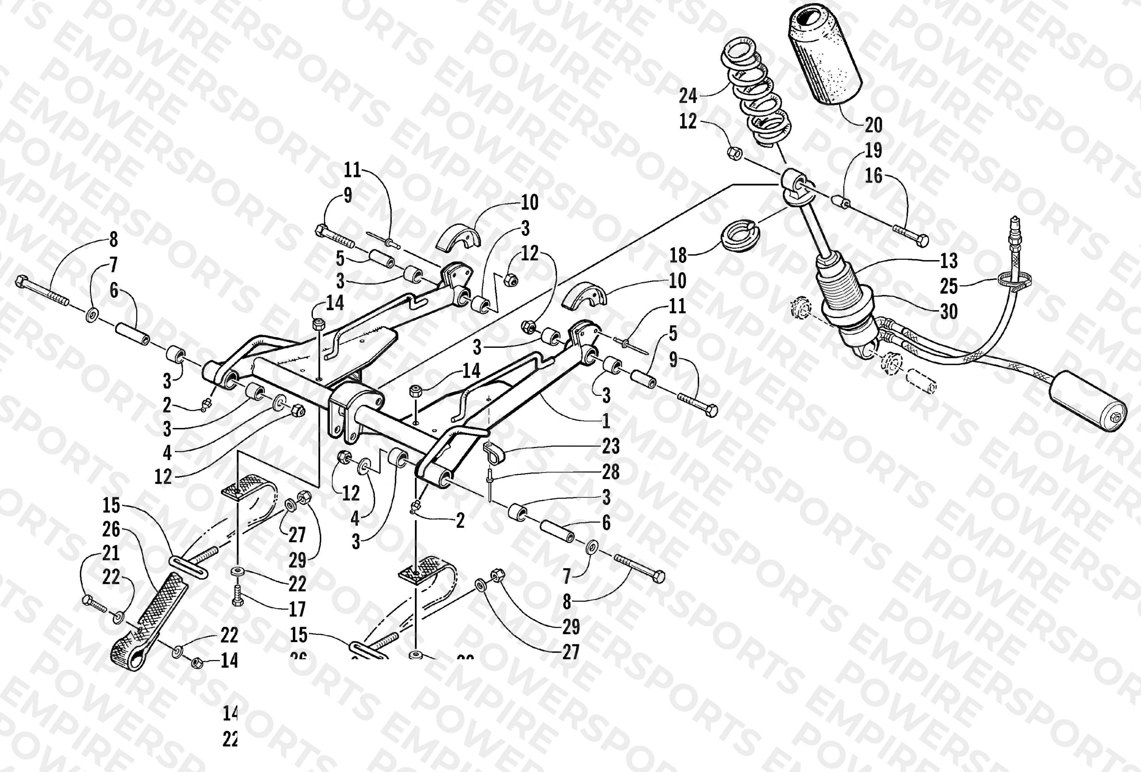REAR SUSPENSION FRONT ARM ASSEMBLY