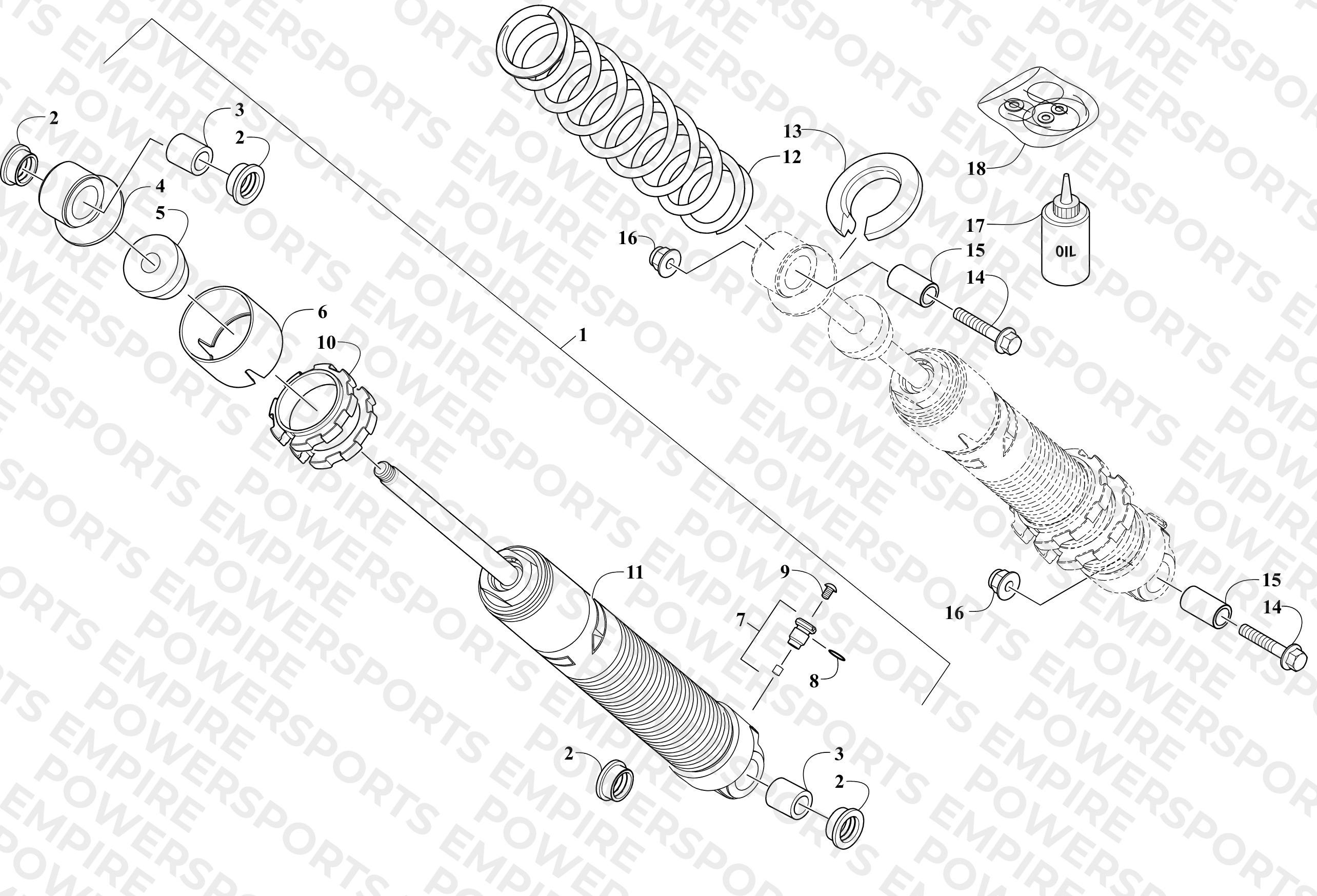 FRONT SUSPENSION SHOCK ABSORBER ASSEMBLY