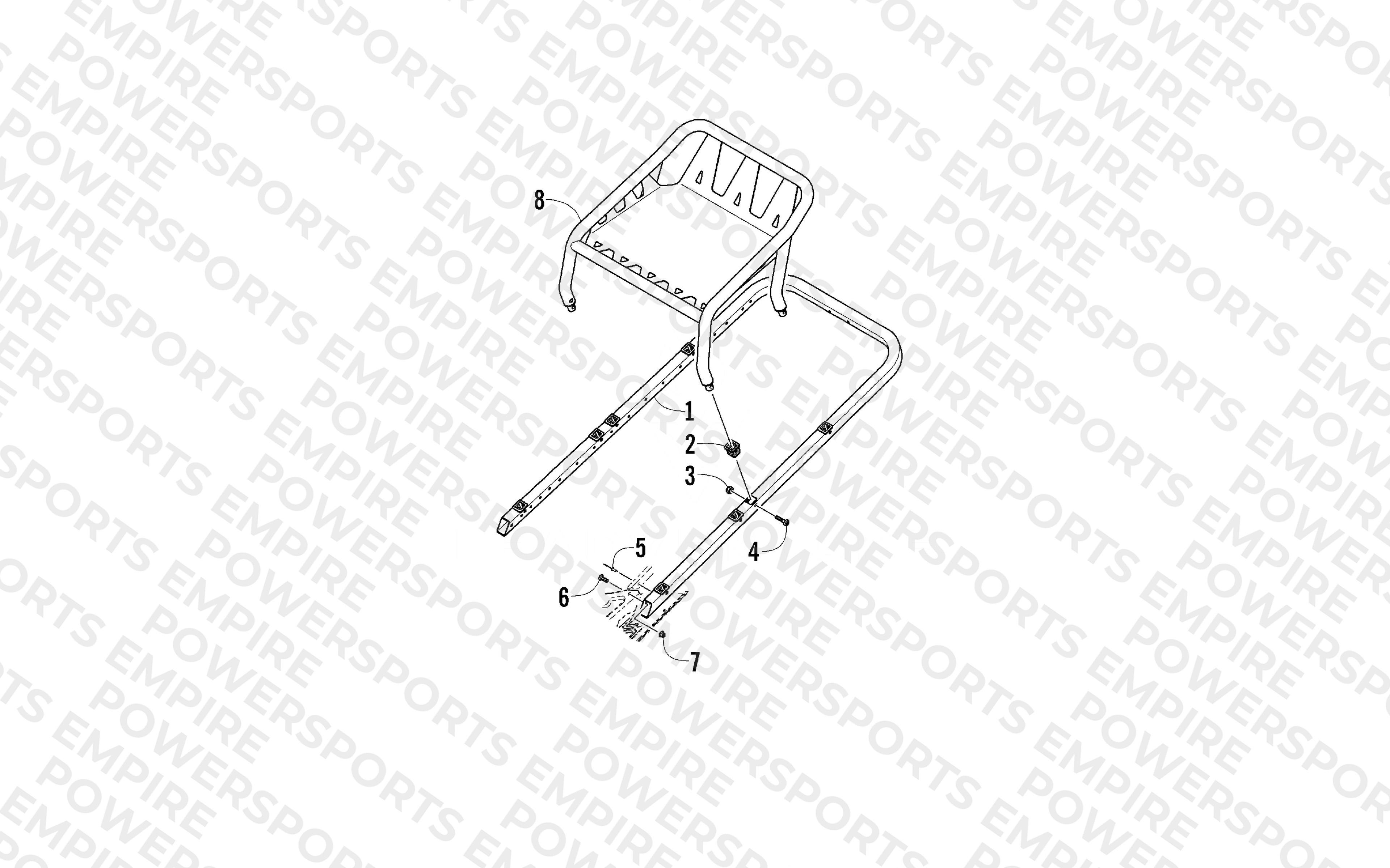 REAR BUMPER AND RACK ASSEMBLY
