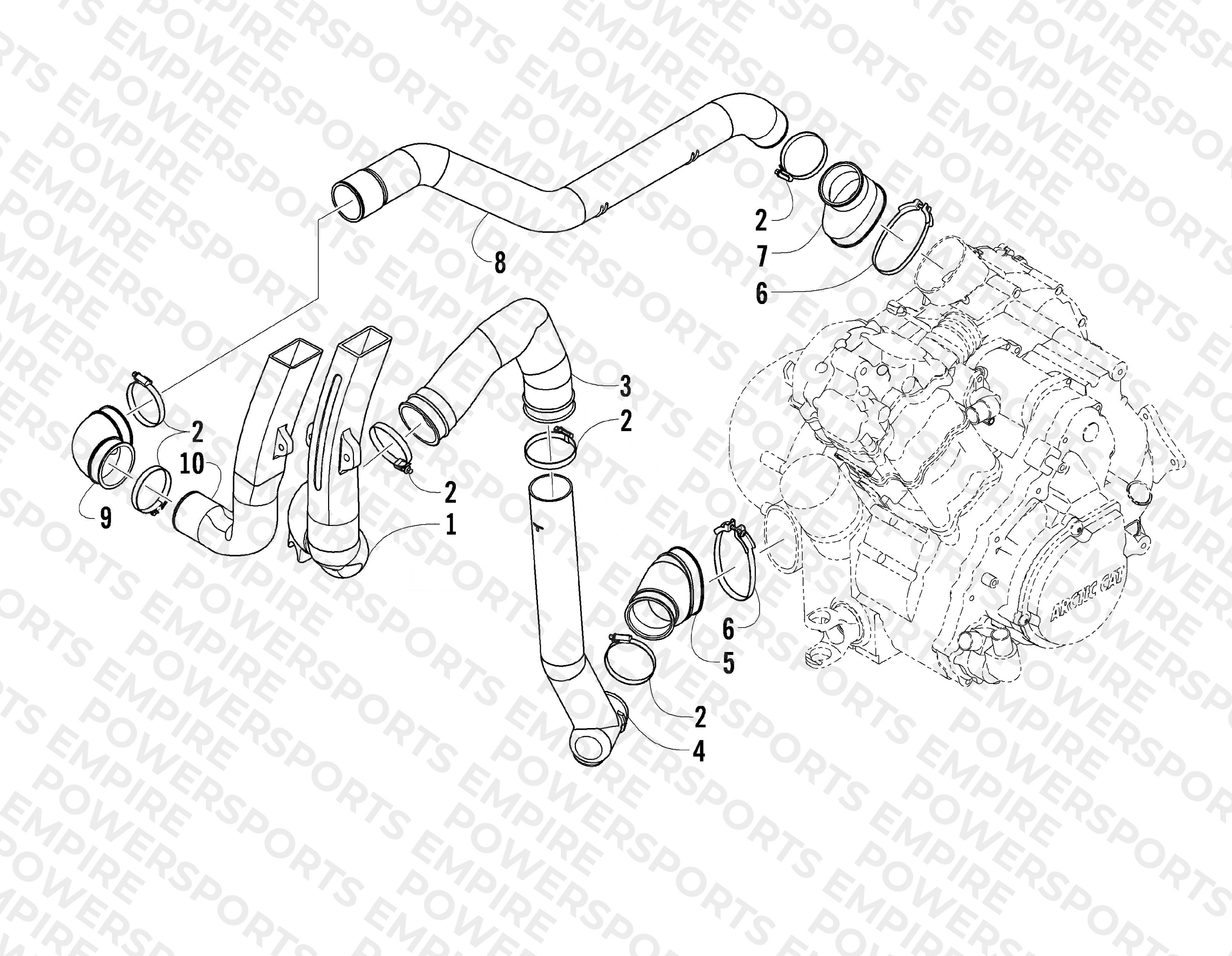 CASE/BELT COOLING ASSEMBLY