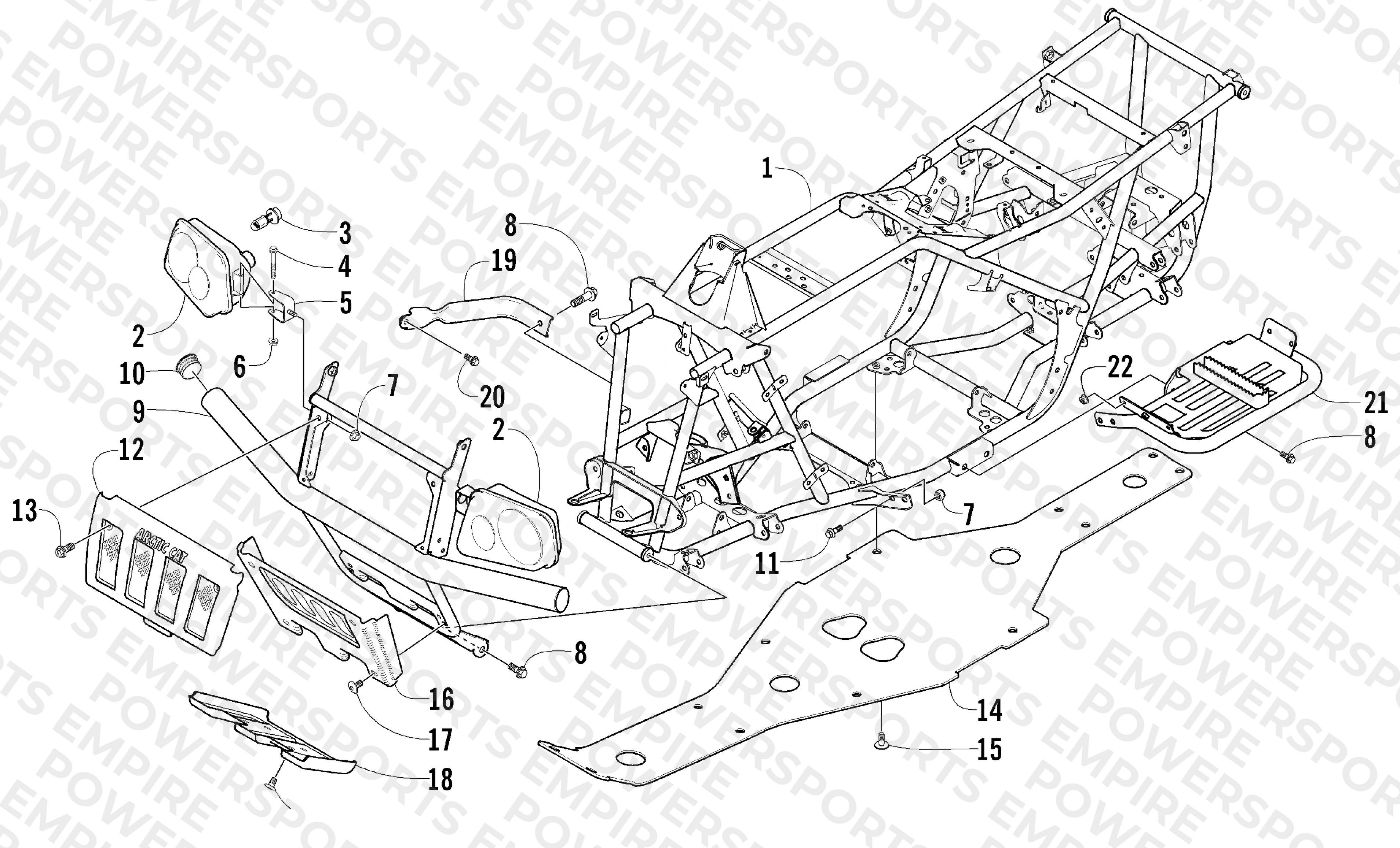 FRAME AND RELATED PARTS