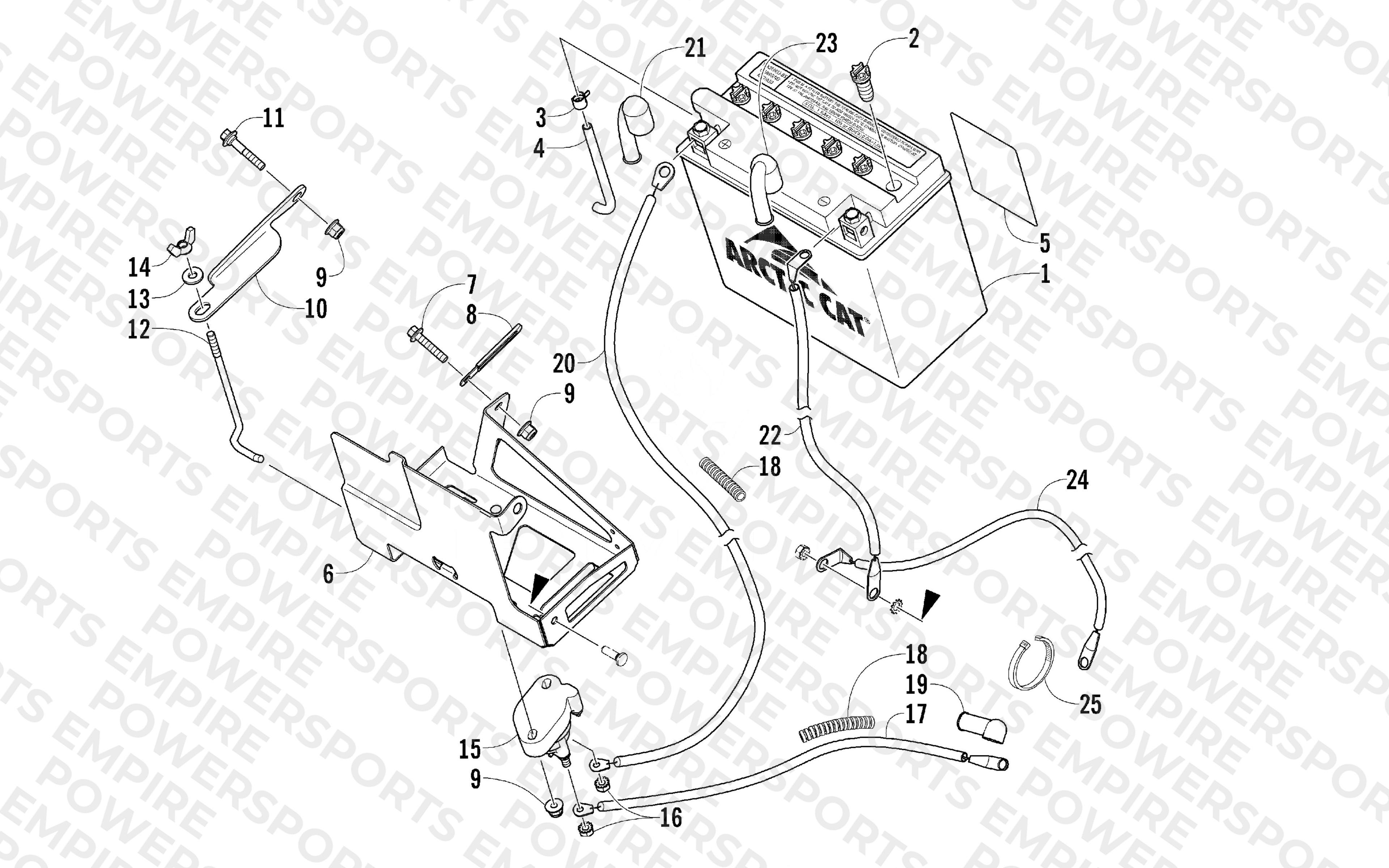 BATTERY AND TRAY ASSEMBLY