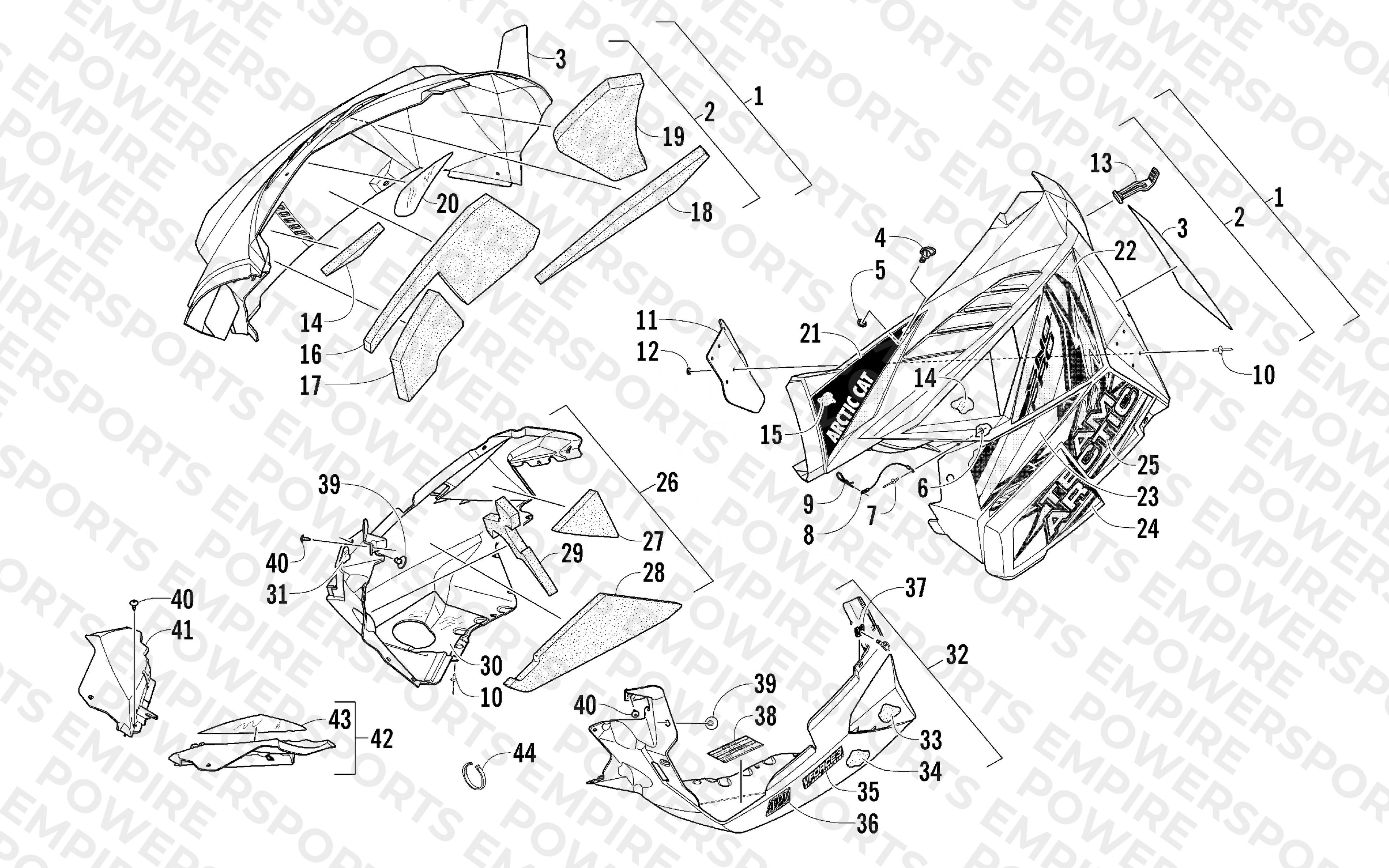 SKID PLATE AND SIDE PANEL ASSEMBLY