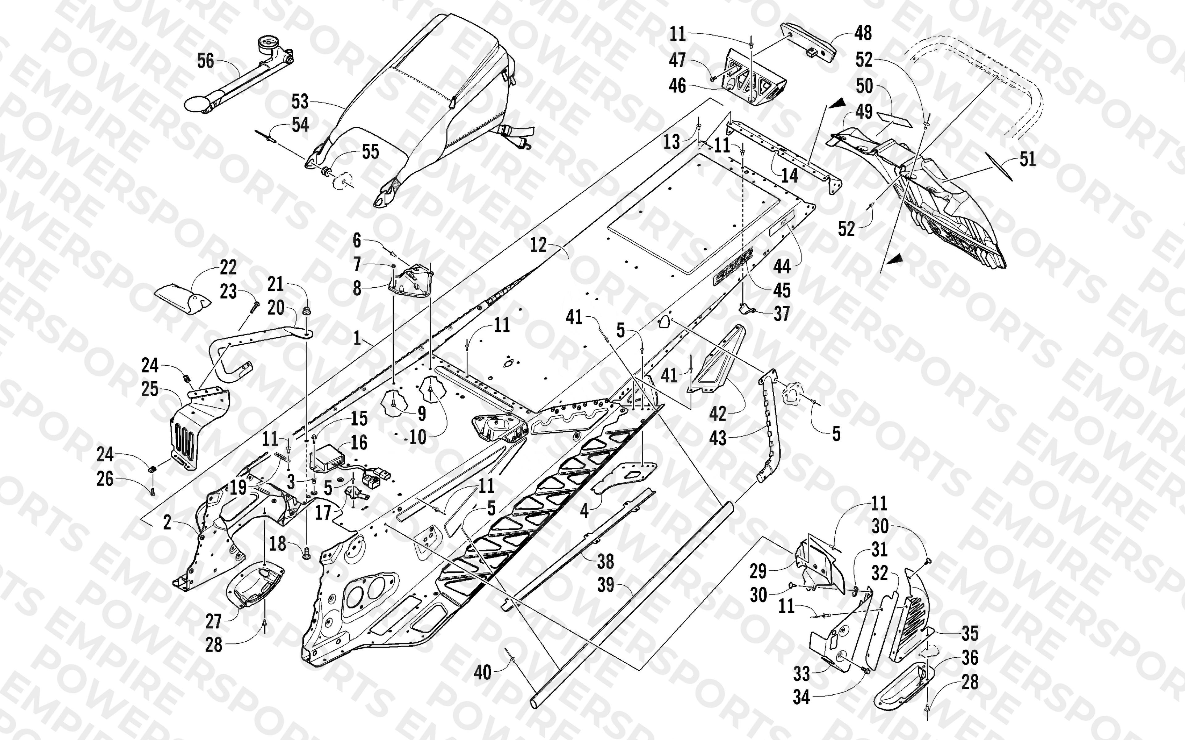 TUNNEL AND SNOWFLAP ASSEMBLY