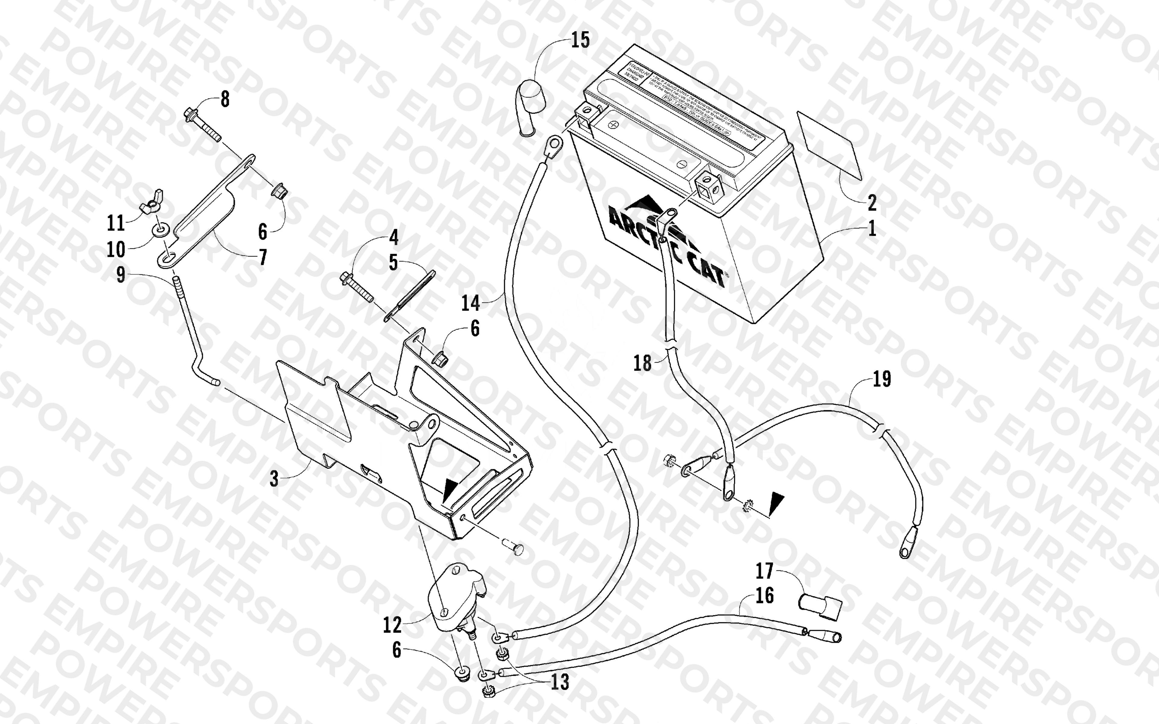 BATTERY AND TRAY ASSEMBLY