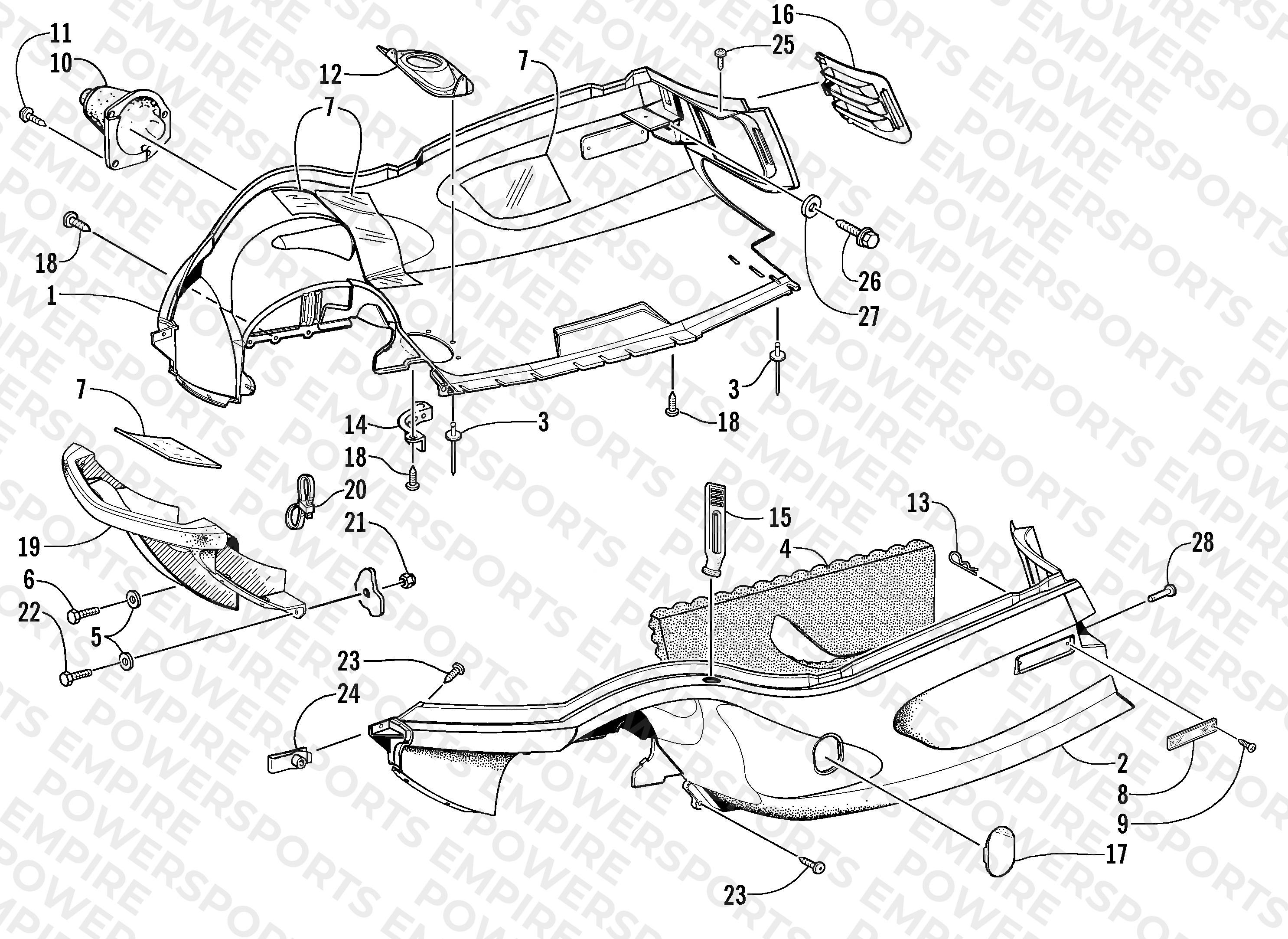 BELLY PAN AND FRONT BUMPER ASSEMBLY