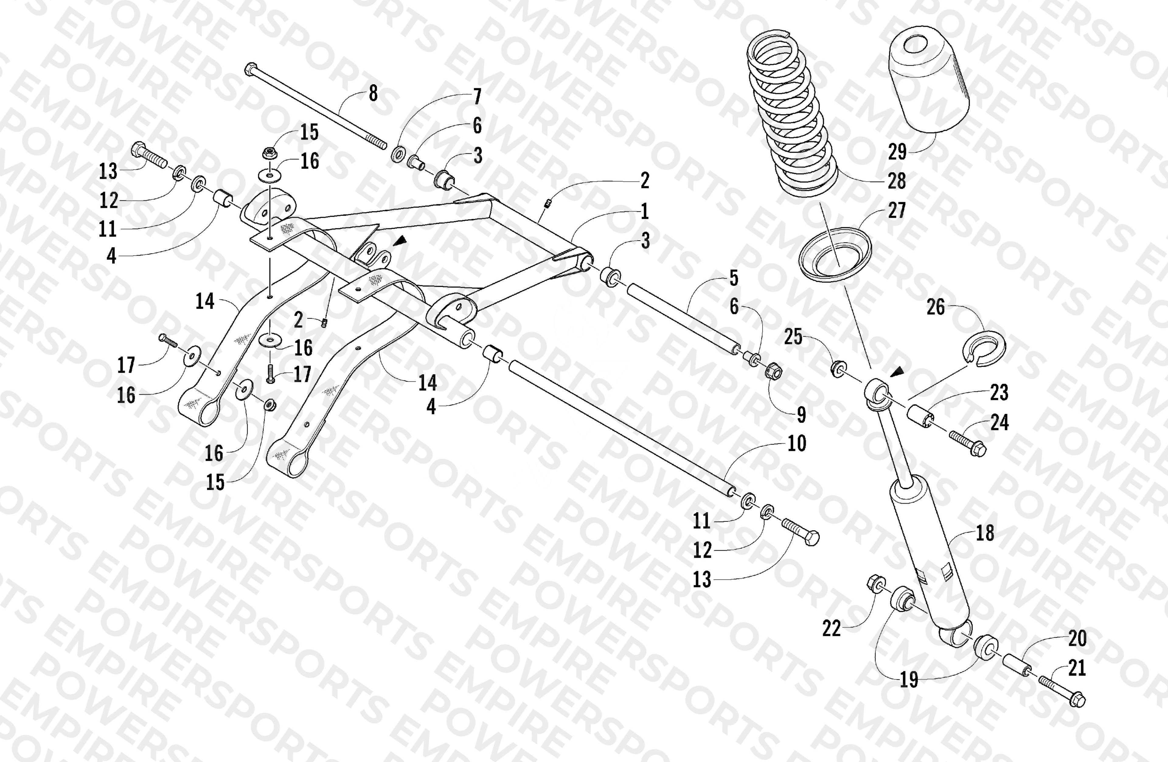 REAR SUSPENSION FRONT ARM ASSEMBLY