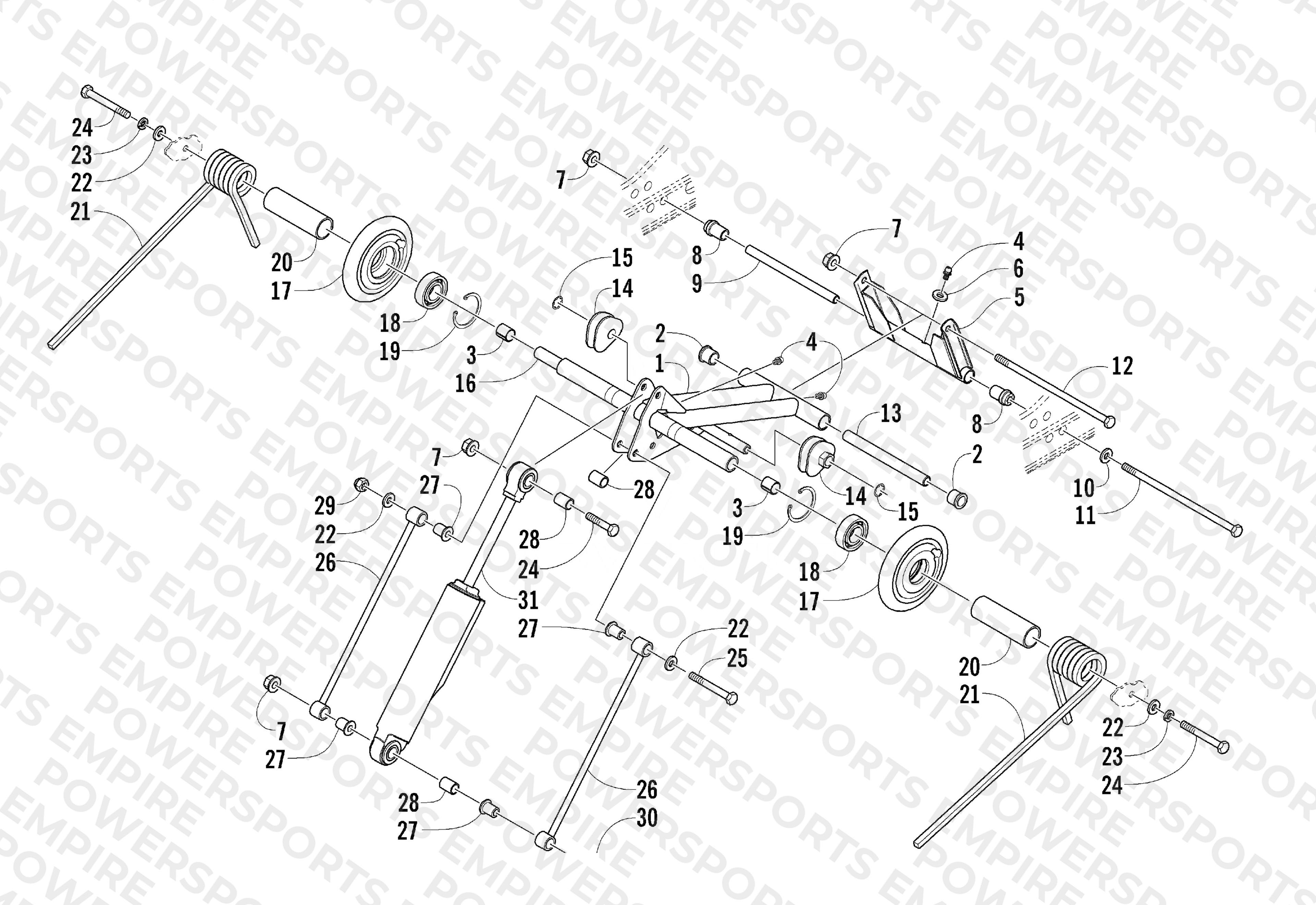 REAR SUSPENSION REAR ARM ASSEMBLY