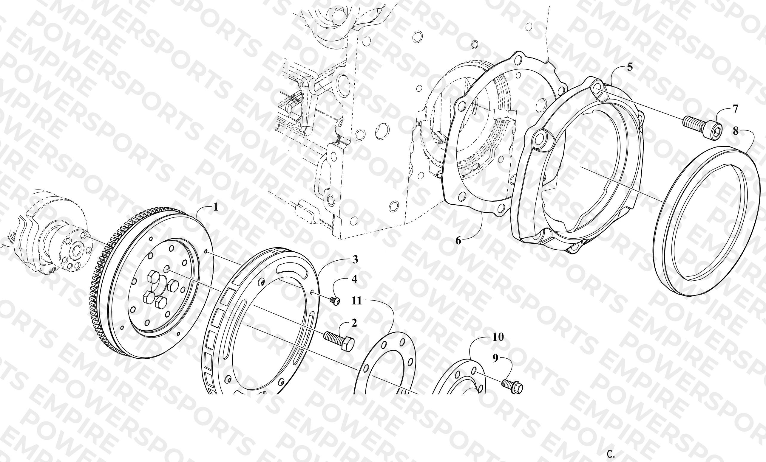 FLY WHEEL/FLYWHEEL SIDE SUPPORT