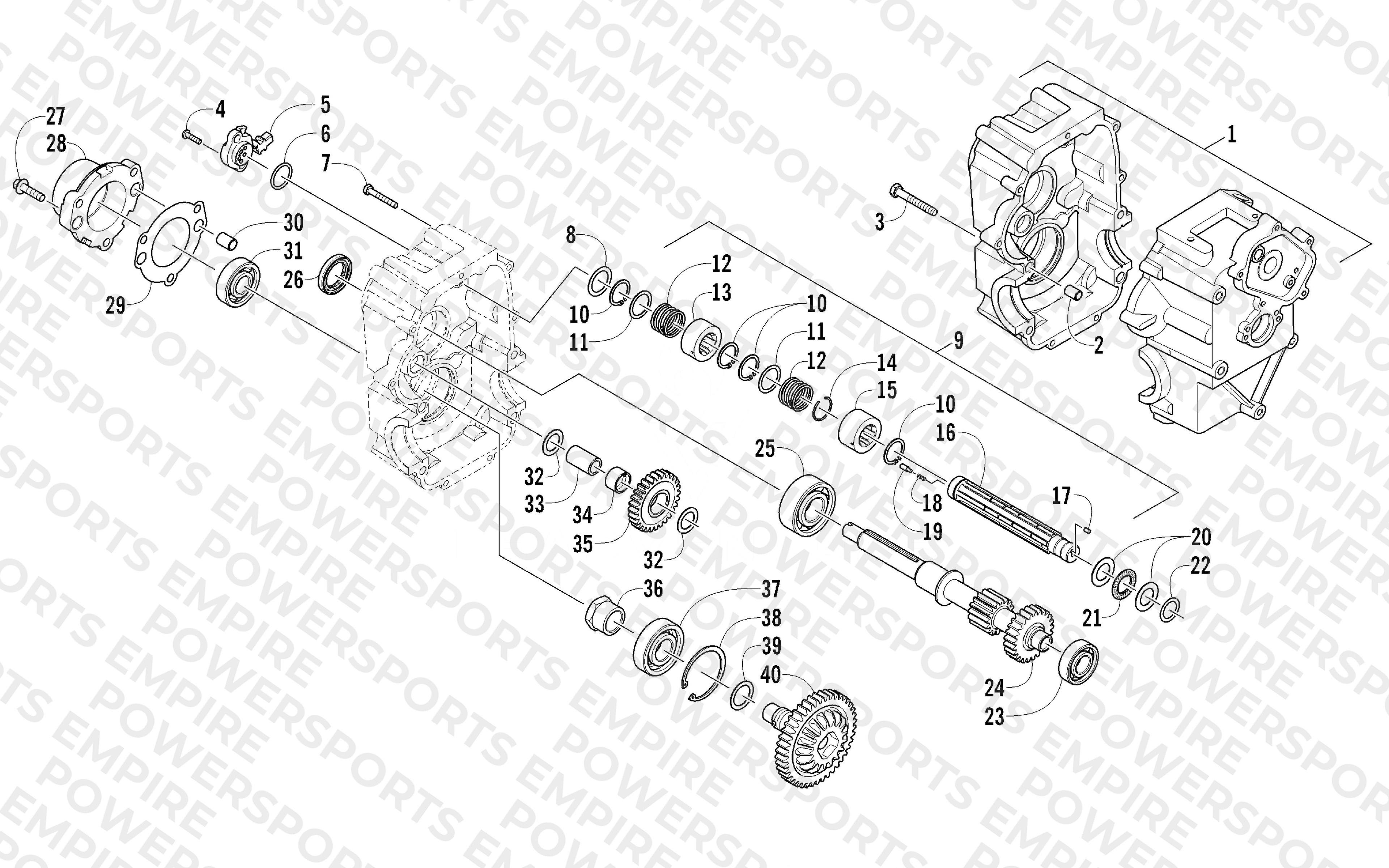TRANSMISSION RIGHT-SIDE ASSEMBLY