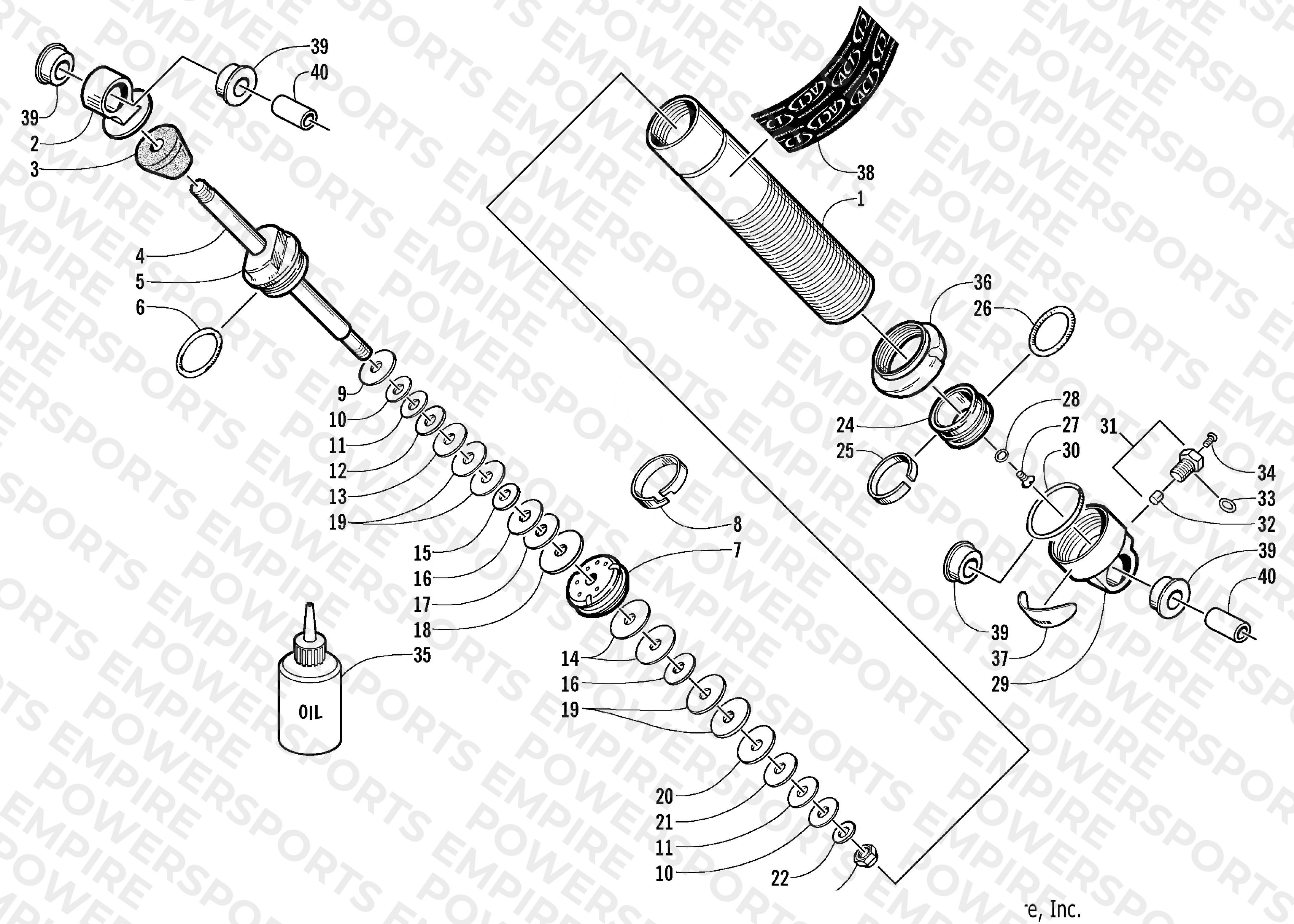 FRONT SUSPENSION SHOCK ABSORBER
