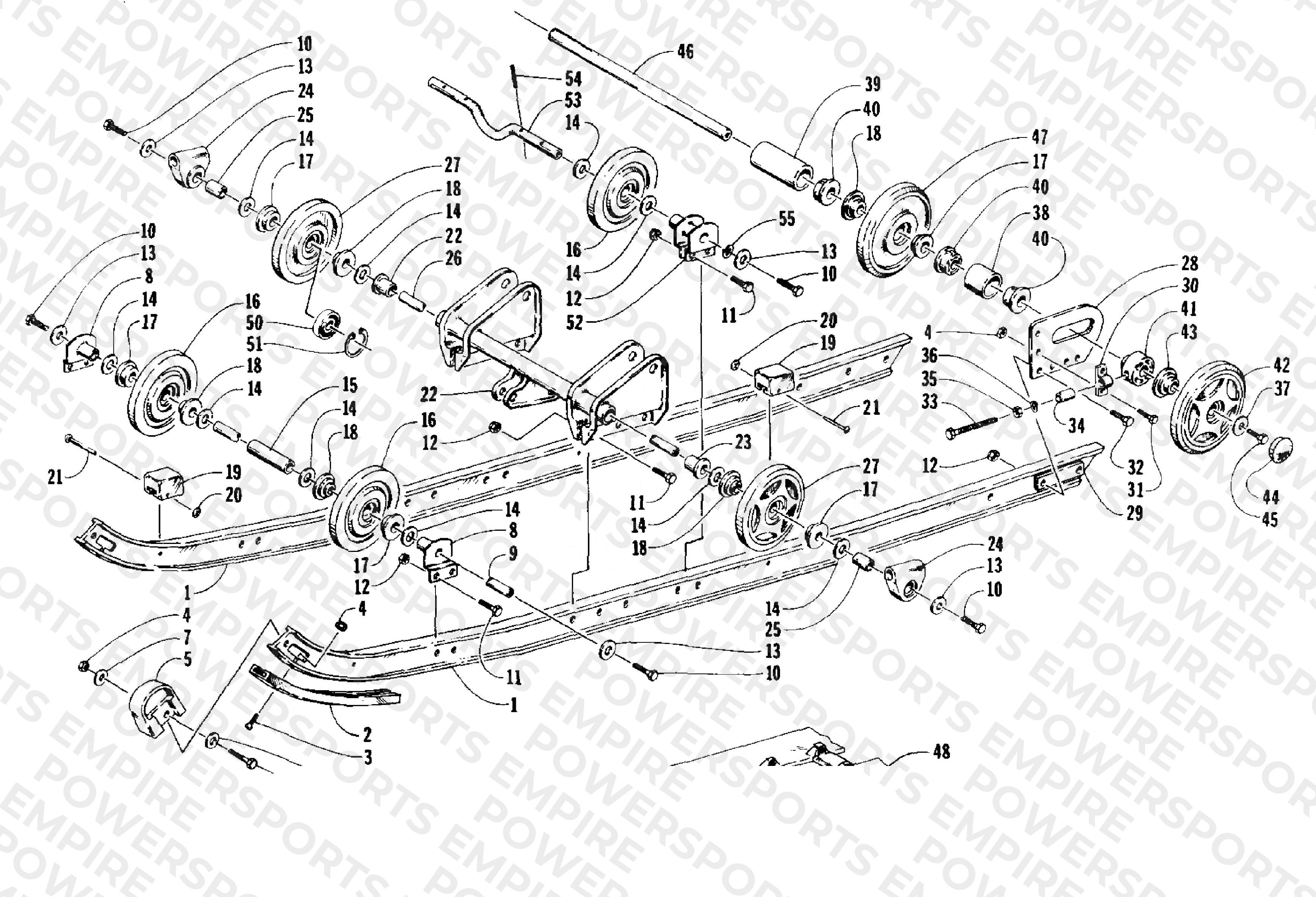 SLIDE RAIL AND TRACK ASSEMBLY