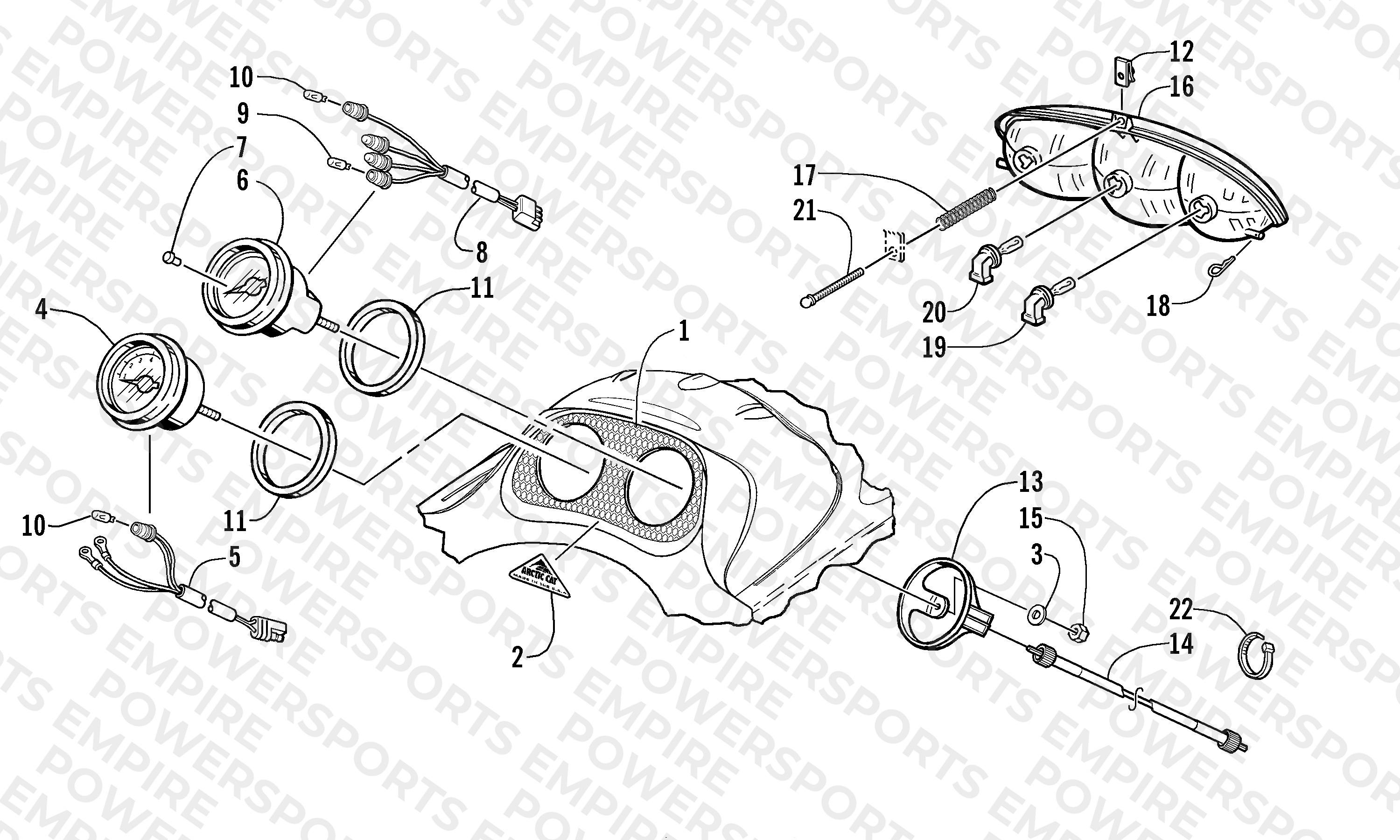 HEADLIGHT AND INSTRUMENTS