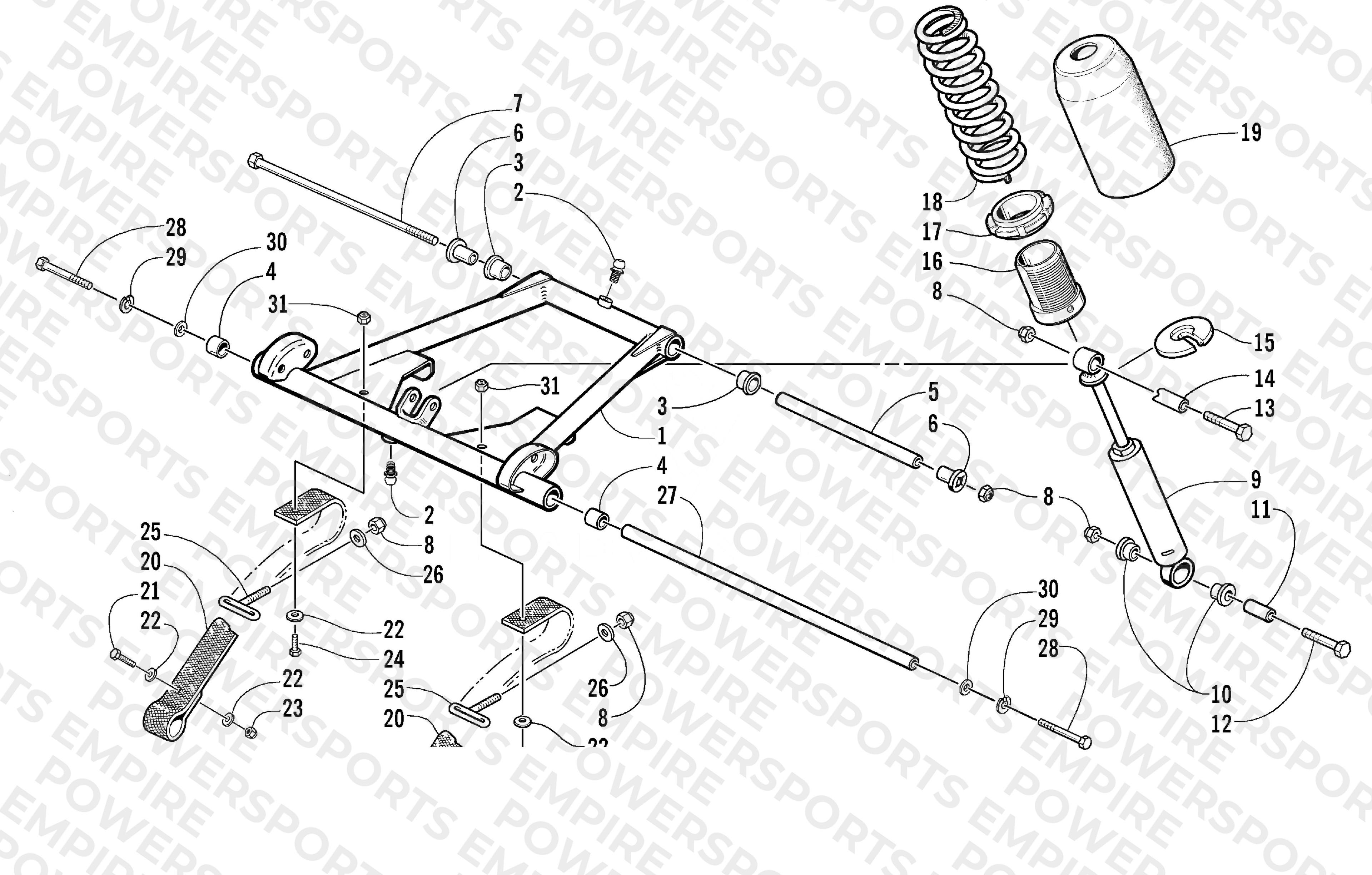 REAR SUSPENSION FRONT ARM ASSEMBLY