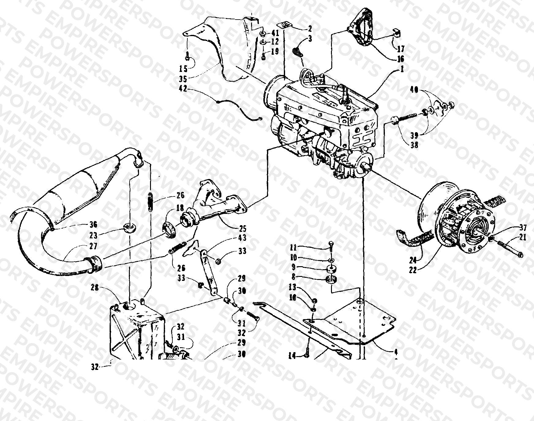 ENGINE AND RELATED PARTS